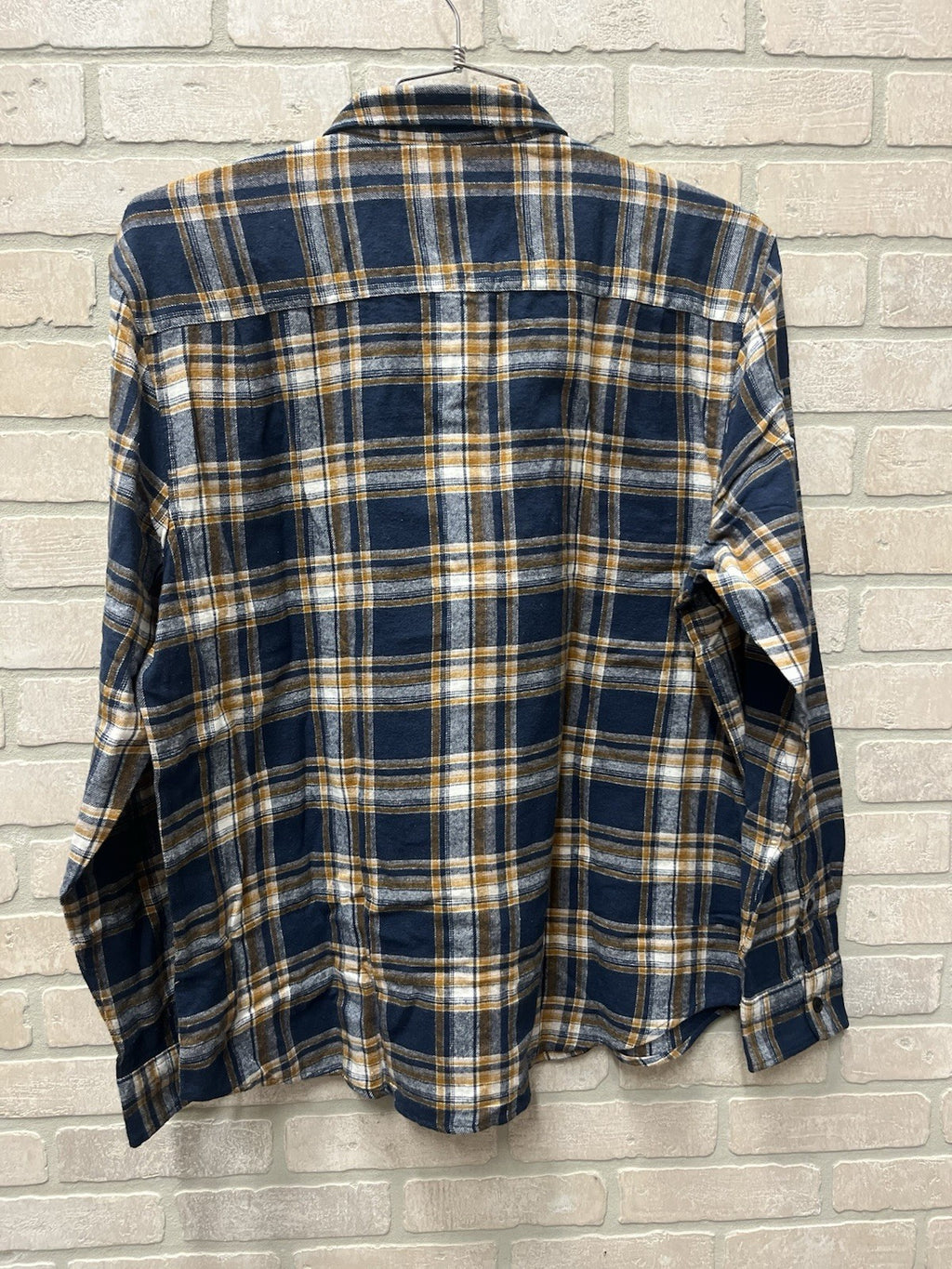 Lucky brand men’s long sleeve button-down flannel plaid shirt Sz XL Rodeo Cowboy