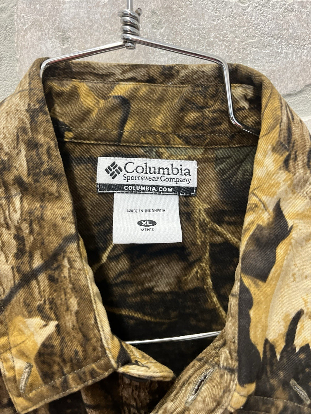 Columbia sportswear men’s thick hunting flannel shirt camo Sz XL long sleeve