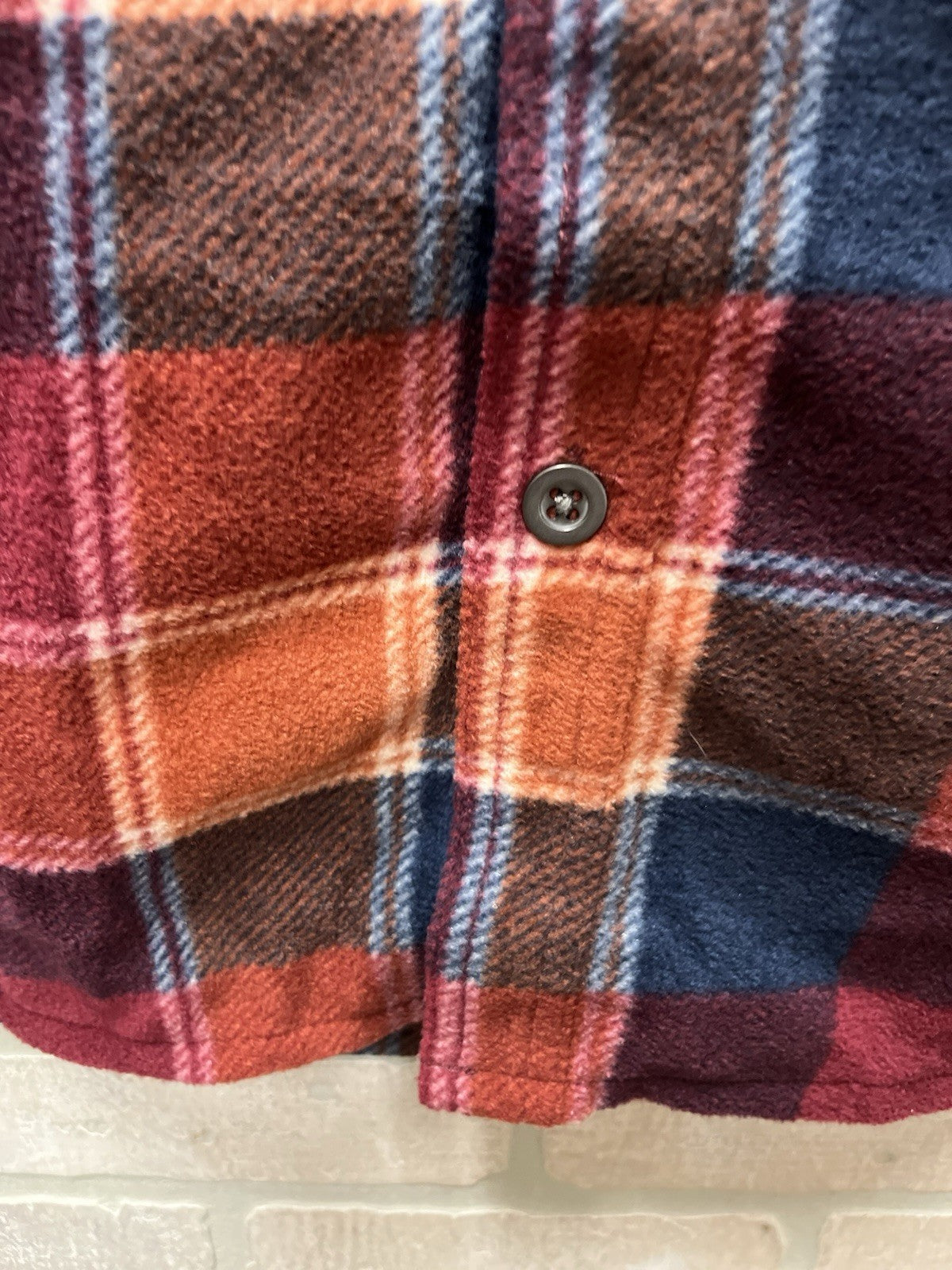 Freedom foundry Men’s Long sleeve button down flannel plaid Shirt Sz M  NWT