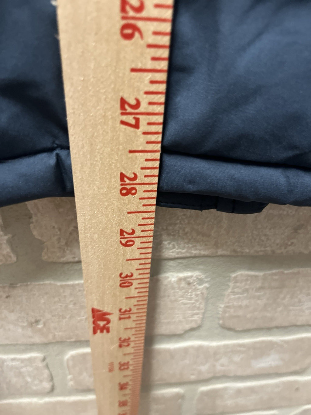 32 Degrees Heat Mens Blue Puffer Jacket Xl Full Zip Side Zip Pockets