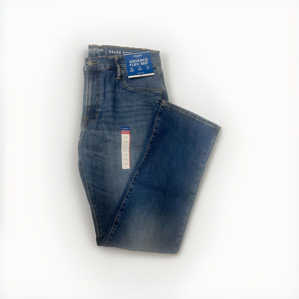 Arizona 34x32 Blue Denim Bootcut Advance Flex 360 Jeans NWT