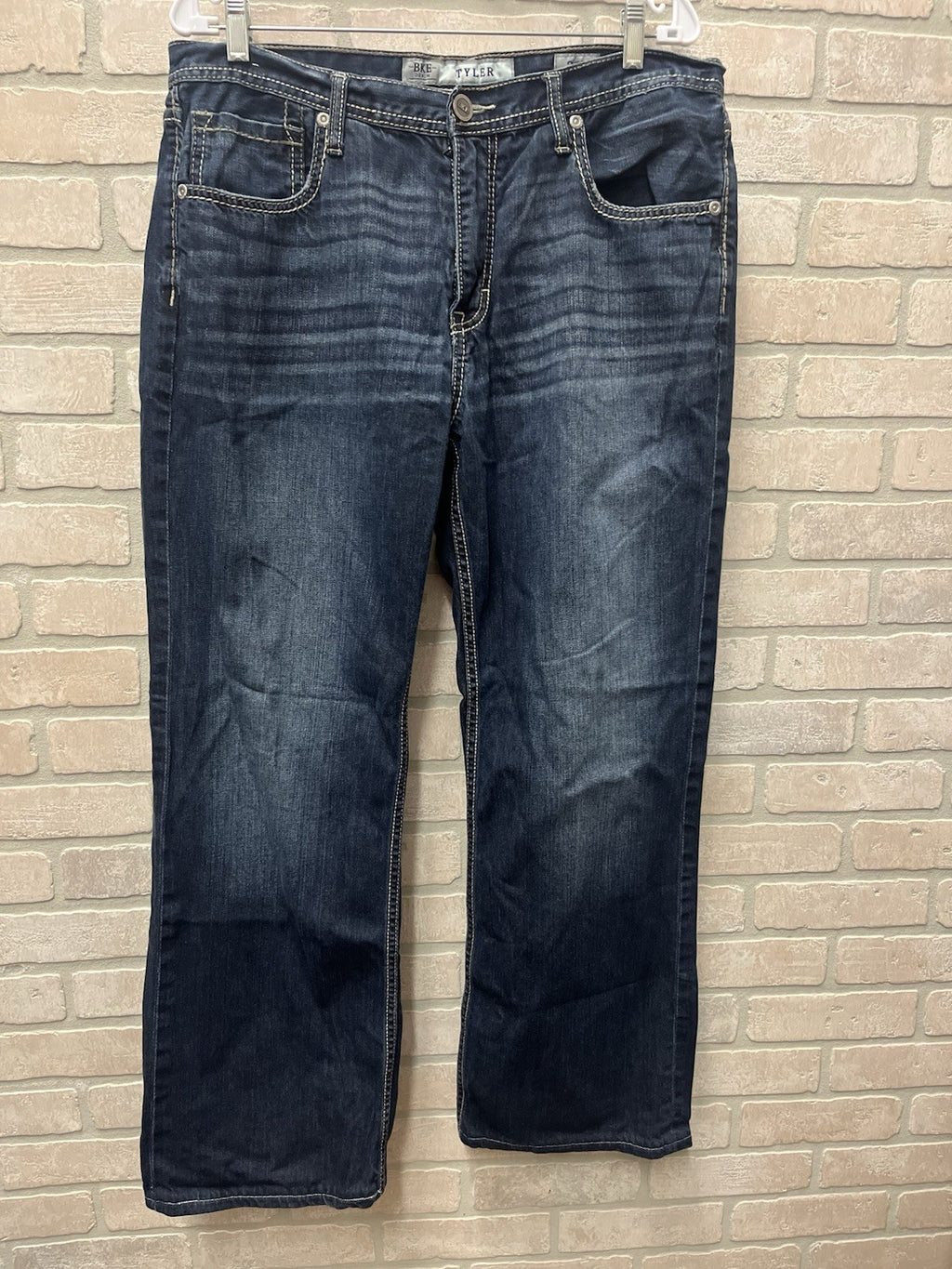 Bke Men’s denim jeans Taylor Sz 36/30 Blue boot cut flex