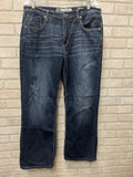 Bke Men’s denim jeans Taylor Sz 36/30 Blue boot cut flex