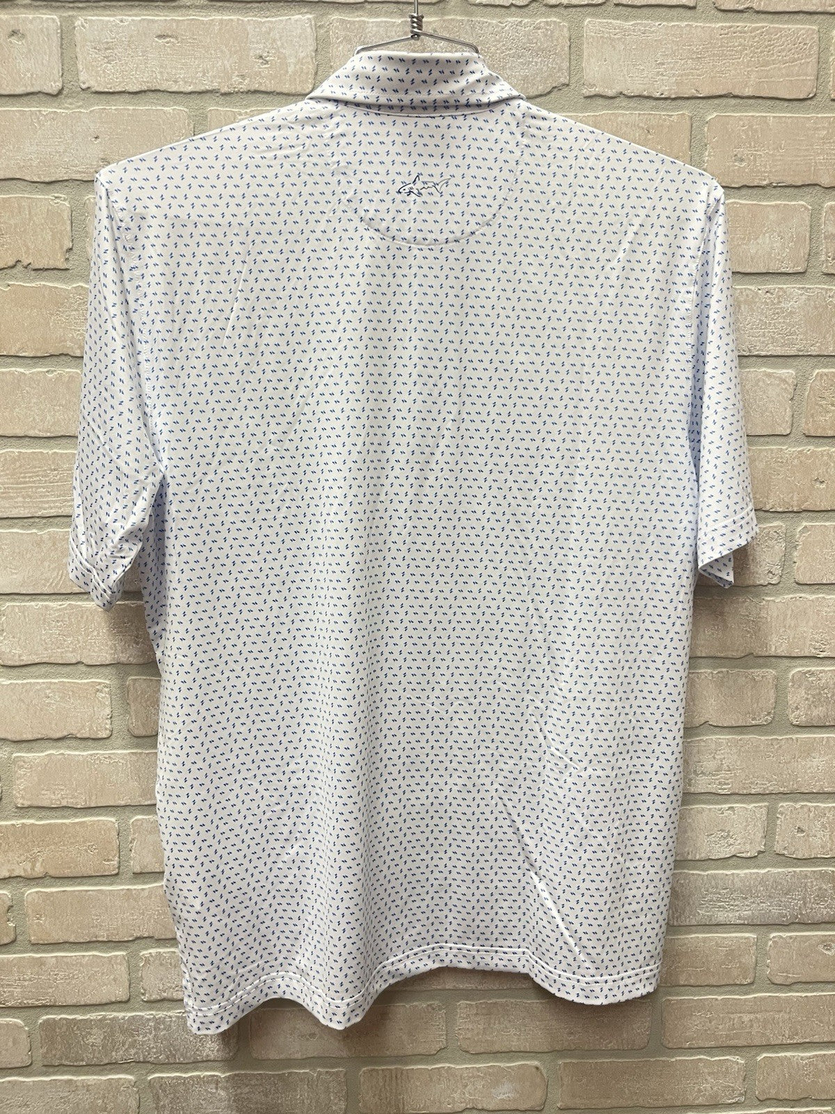 Greg Norman men’s golf polo shirt White Sz M play dry ML75 NWT