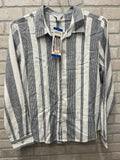 Orvis Women’s Long Sleeve Linen Blend Top Shirts Sz Large 12 To 14 NWT