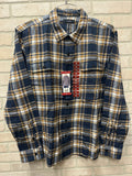Lucky brand men’s long sleeve button-down flannel plaid shirt Sz XL Rodeo Cowboy