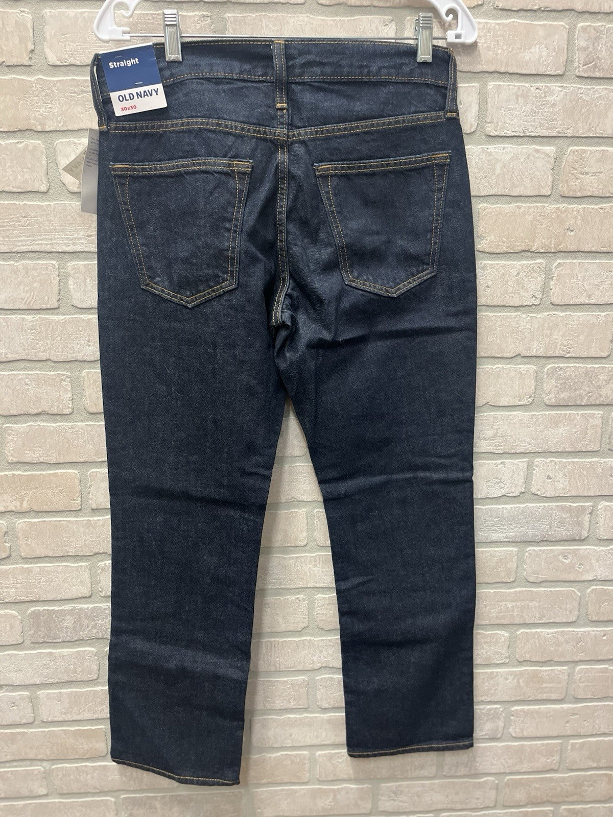 Old Navy Men's Straight Fit Blue  Denim Jeans Stretch 5-Pocket 30x30 NWT