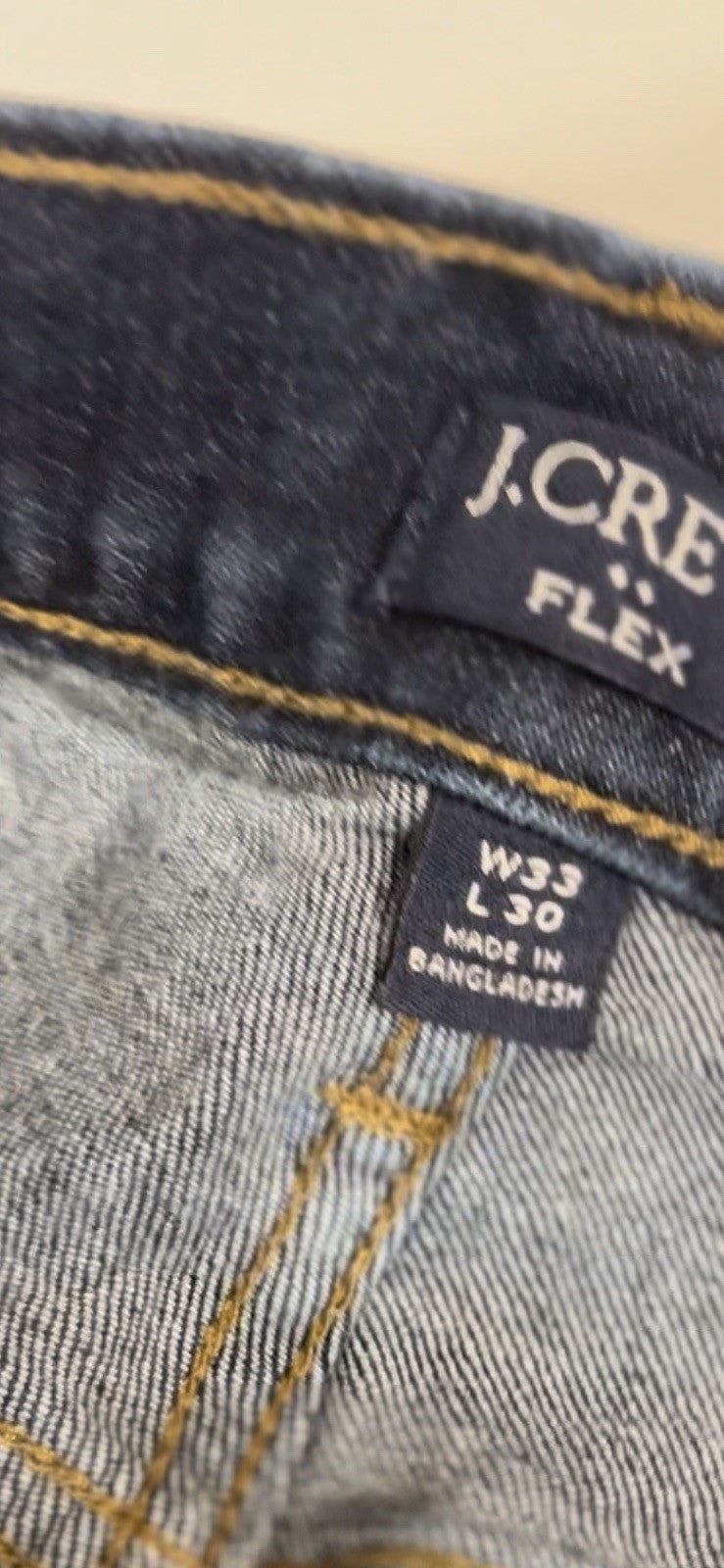 J.Crew flex denim jeans Mens Sz 33/30 straight fit classic preppy