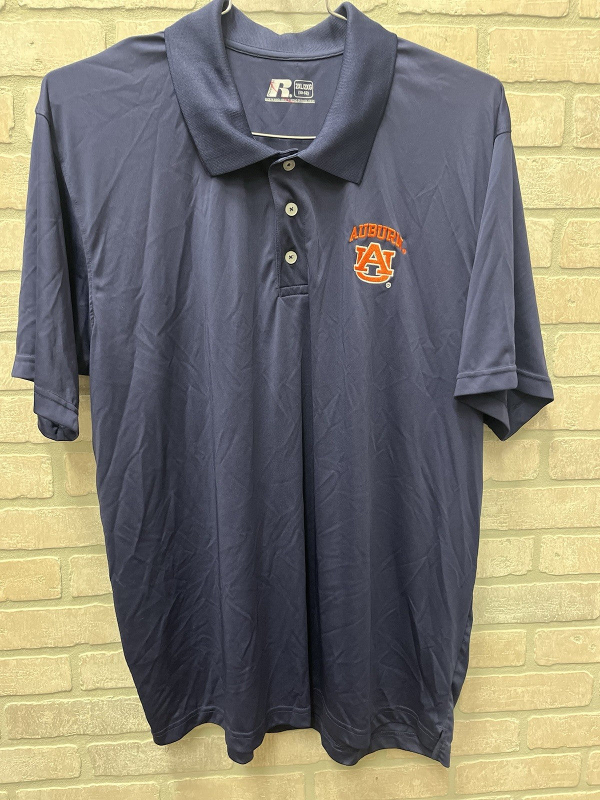 Auburn Tigers polo Men’s Sz  2XL football sports Blue