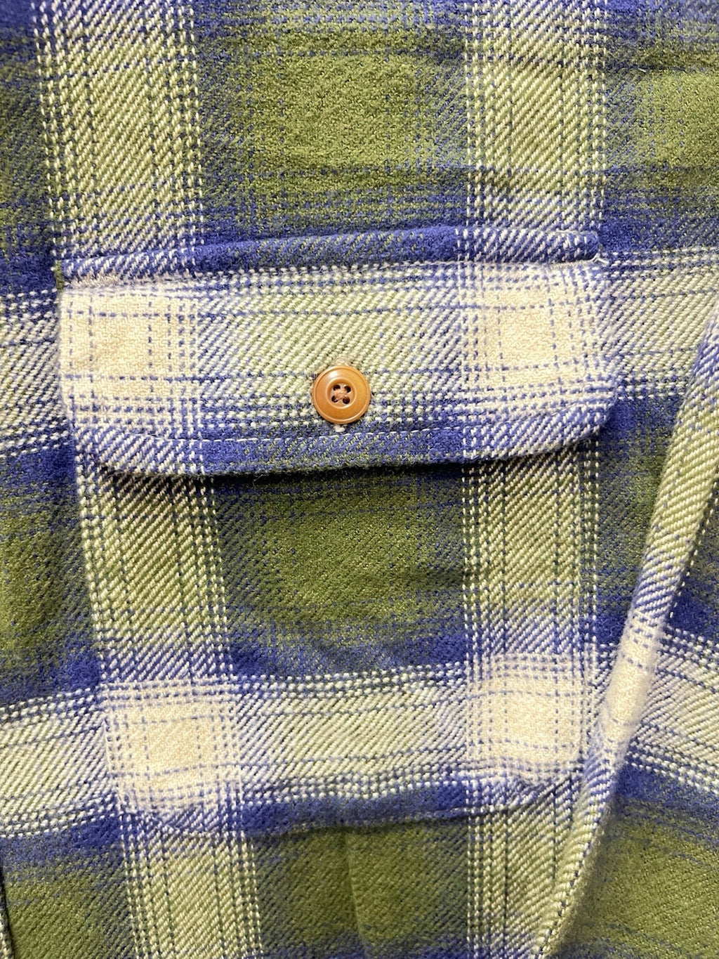 Lucky brand men’s long sleeve button-down flannel plaid shirt Sz M lumberjack
