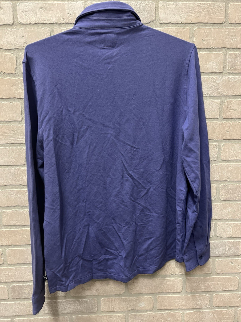 Gap Men’s Long sleeve button down knit thick shirt Sz L Purple and warm NWT