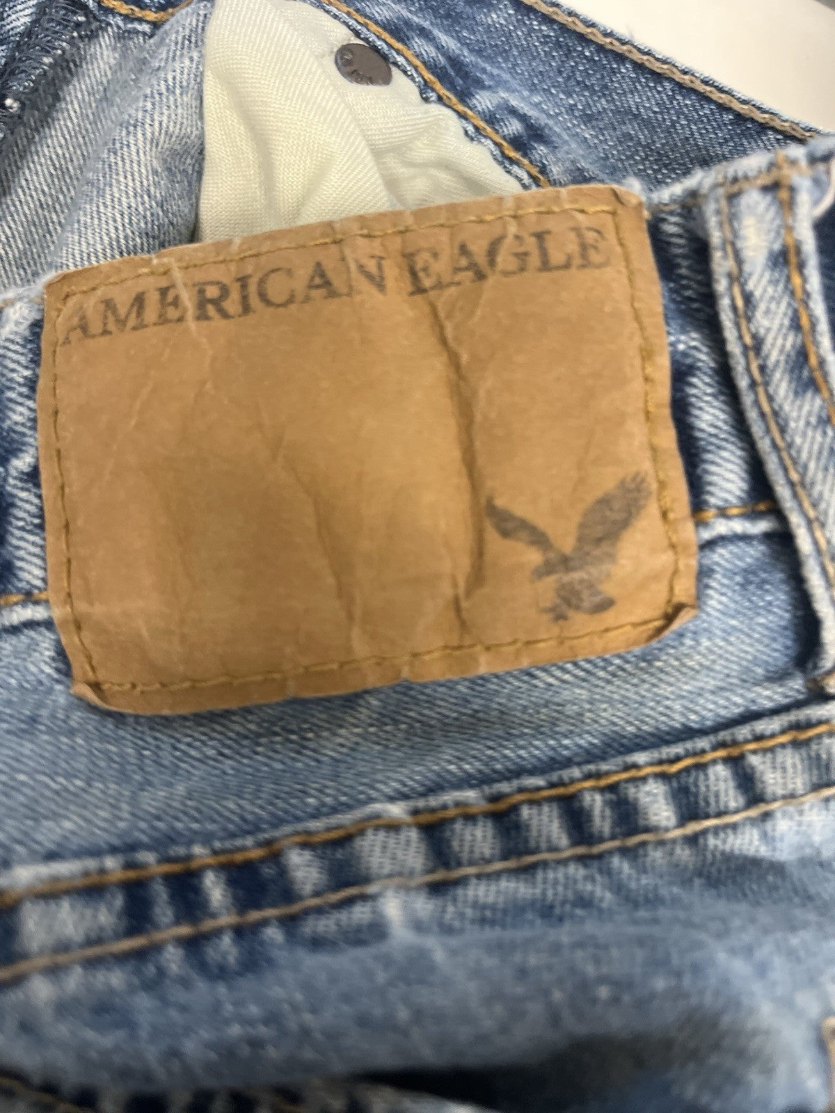 American Eagle men’s jeans Sz 29/34 air flex original boot cut blue denim