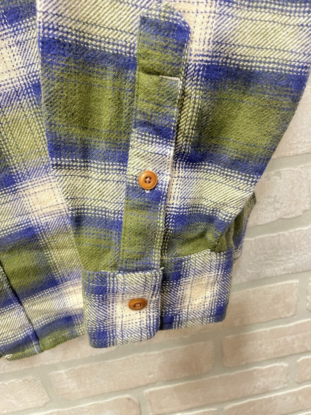 Lucky brand men’s long sleeve button-down flannel plaid shirt Sz M lumberjack