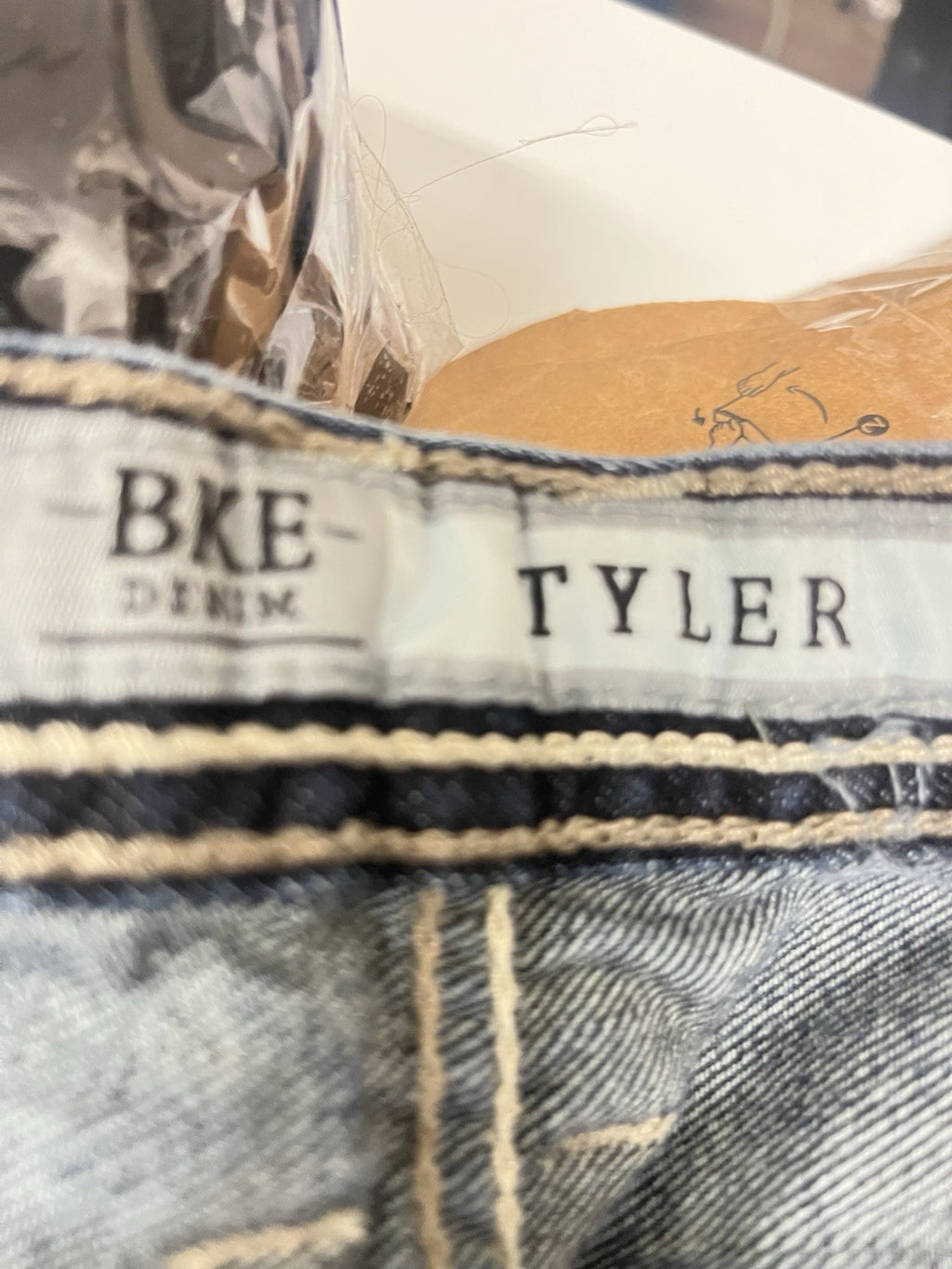 Bke Men’s denim jeans Taylor Sz 36/30 Blue boot cut flex