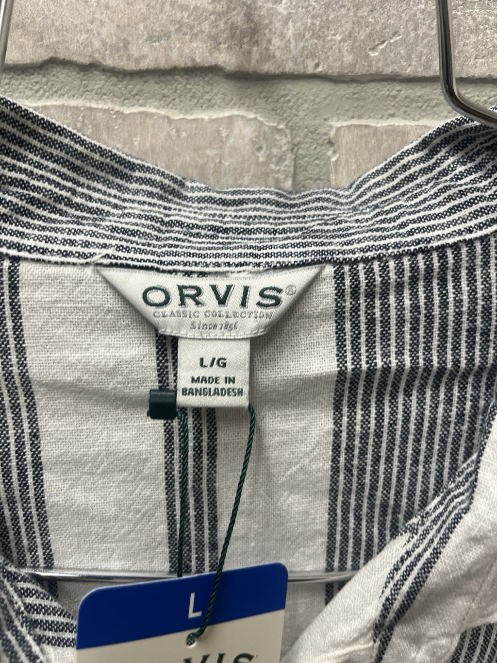 Orvis Women’s Long Sleeve Linen Blend Top Shirts Sz Large 12 To 14 NWT