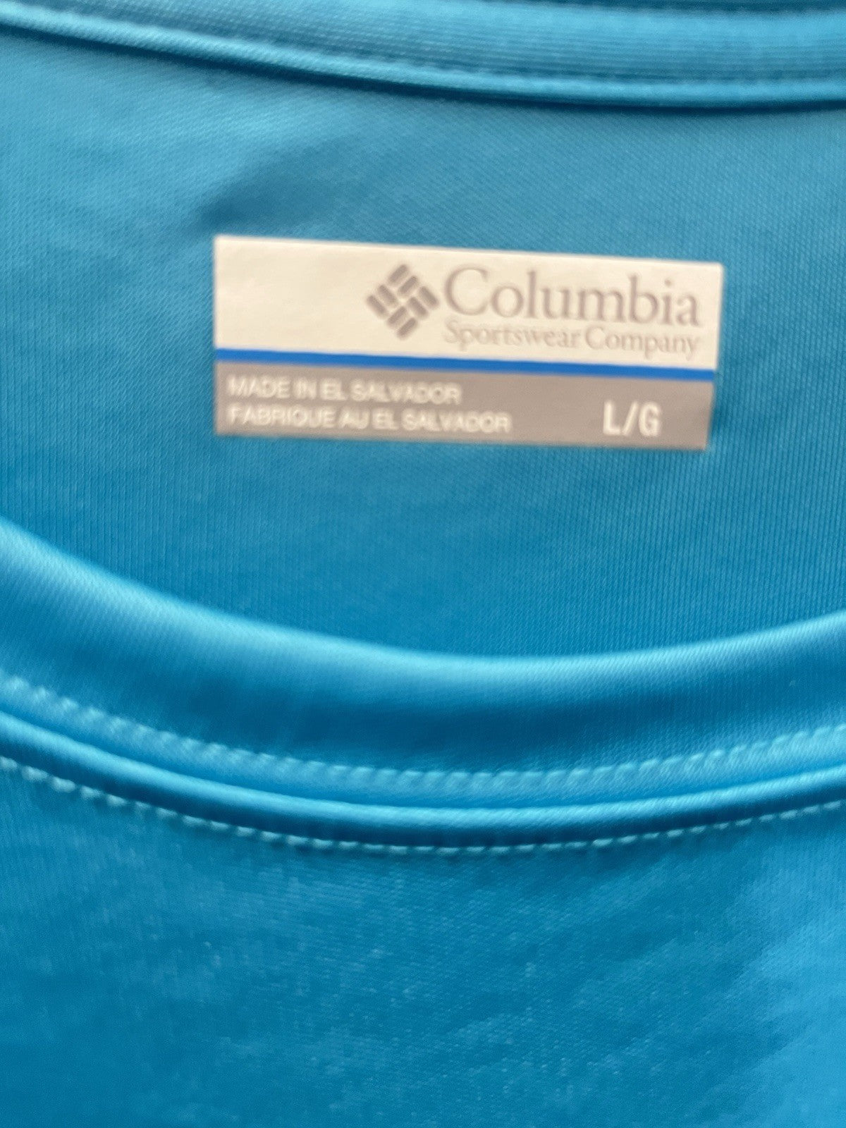 Columbia Men’s long sleeve shirt blue Pull Over T Sz L Omni Shade sportswear NWT