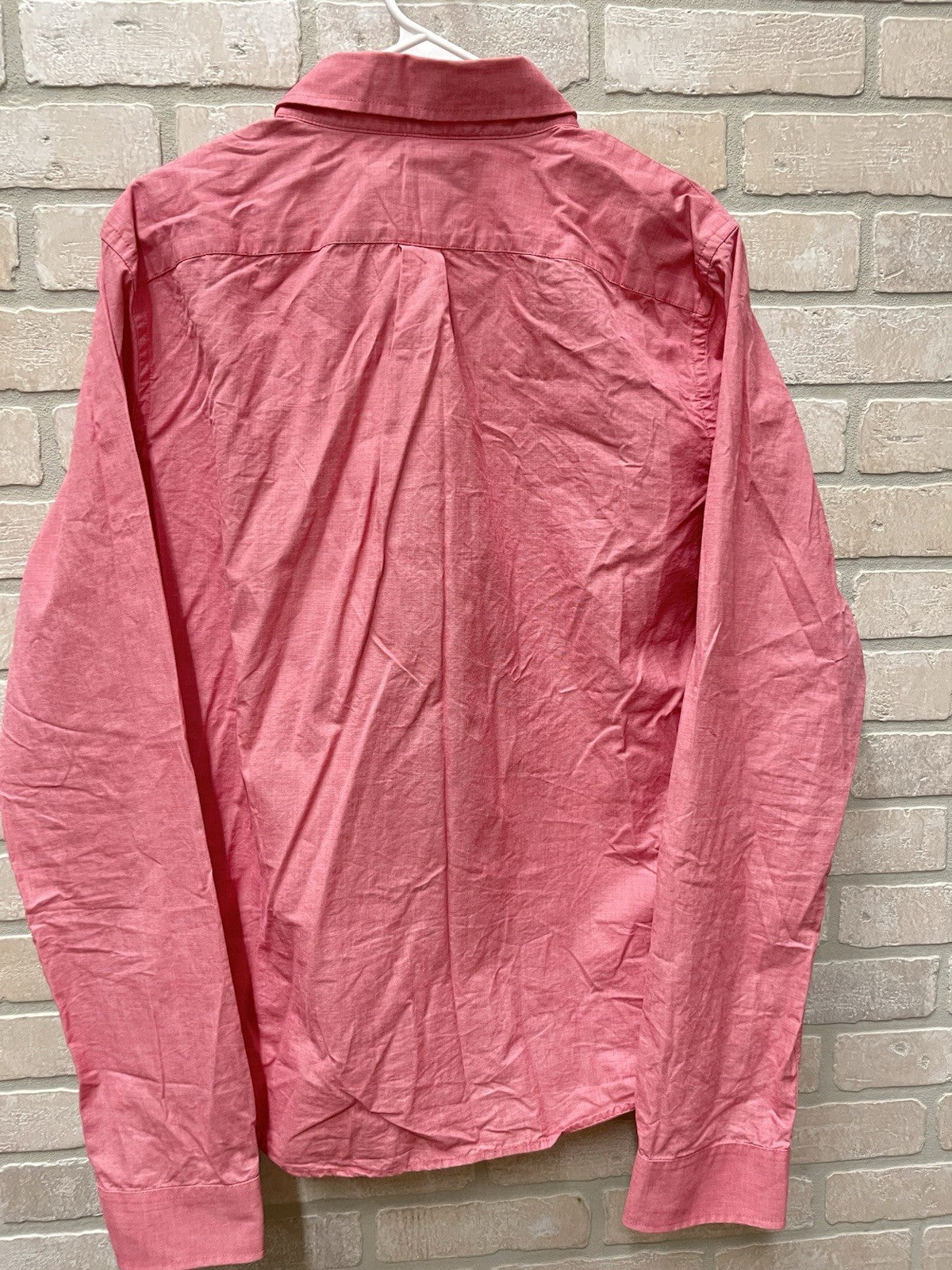 Abercrombie Mens XXL Button Down Shirt Long Sleeve Pink Muscle Fit Business