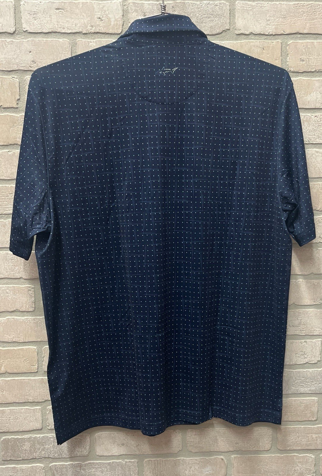 Greg Norman ML75 Golf Polo Shirt Mens Large Blue NWT Play Dry Short Sleeve