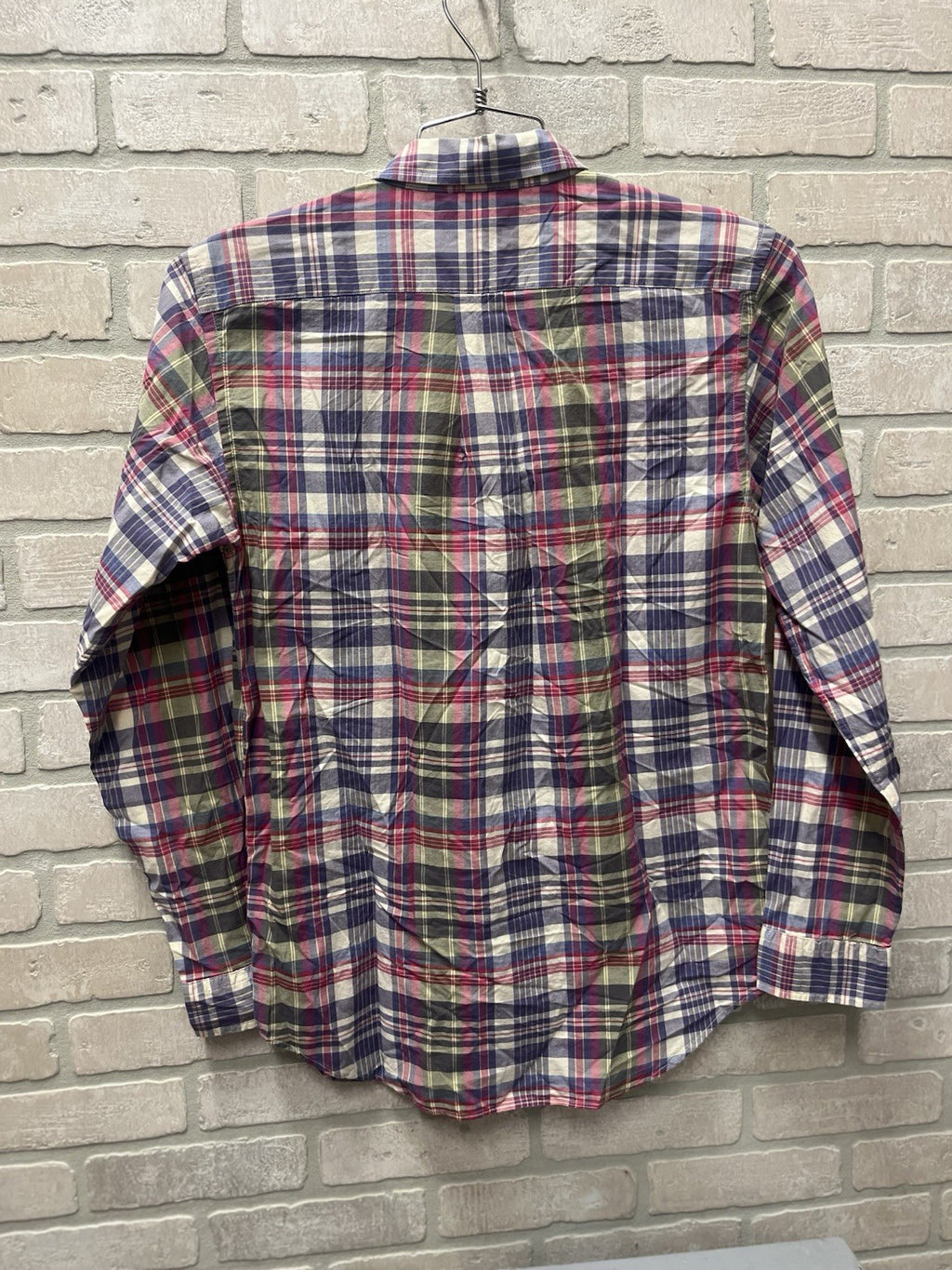 Ralph Lauren boys button down long sleeve plaid shirt Sz X L 18/20 NWT