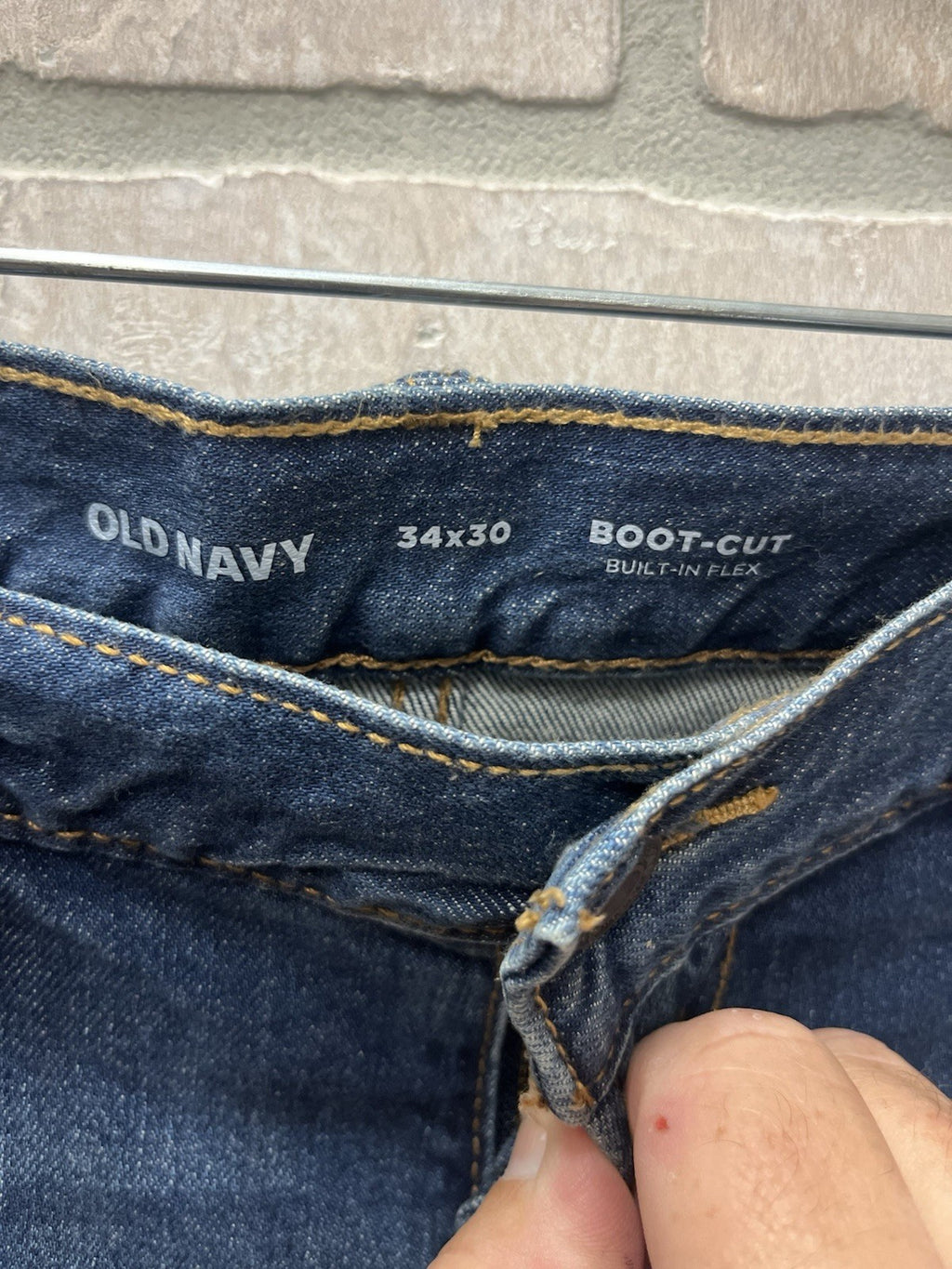 Old Navy men’s  Denim Jeans Boot, cut Sz 34/ 30 cowboy NWT