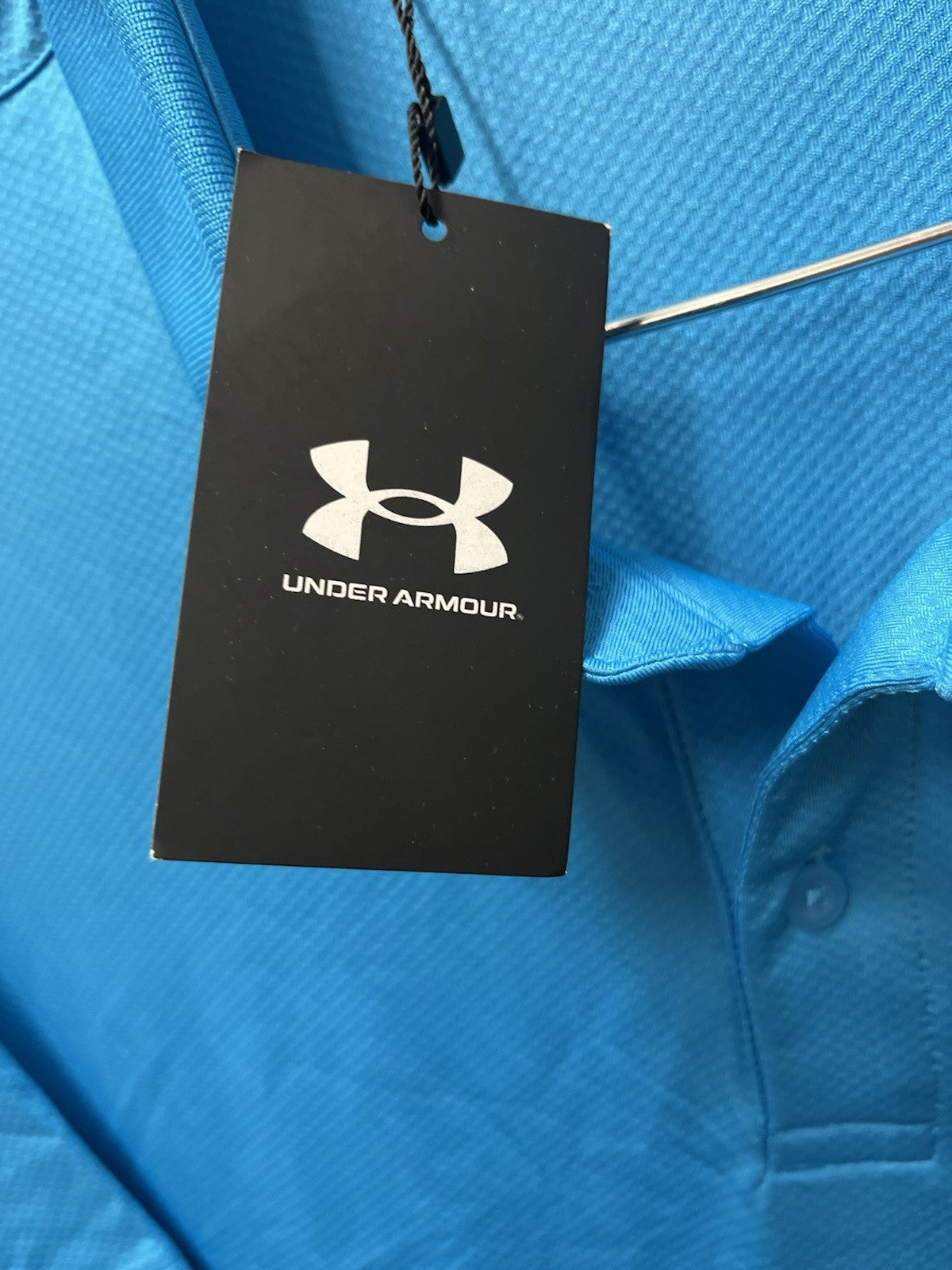 Under Armour UA Performance 3.0 Polo Shirt Mens NWT Capri Blue Sz XL
