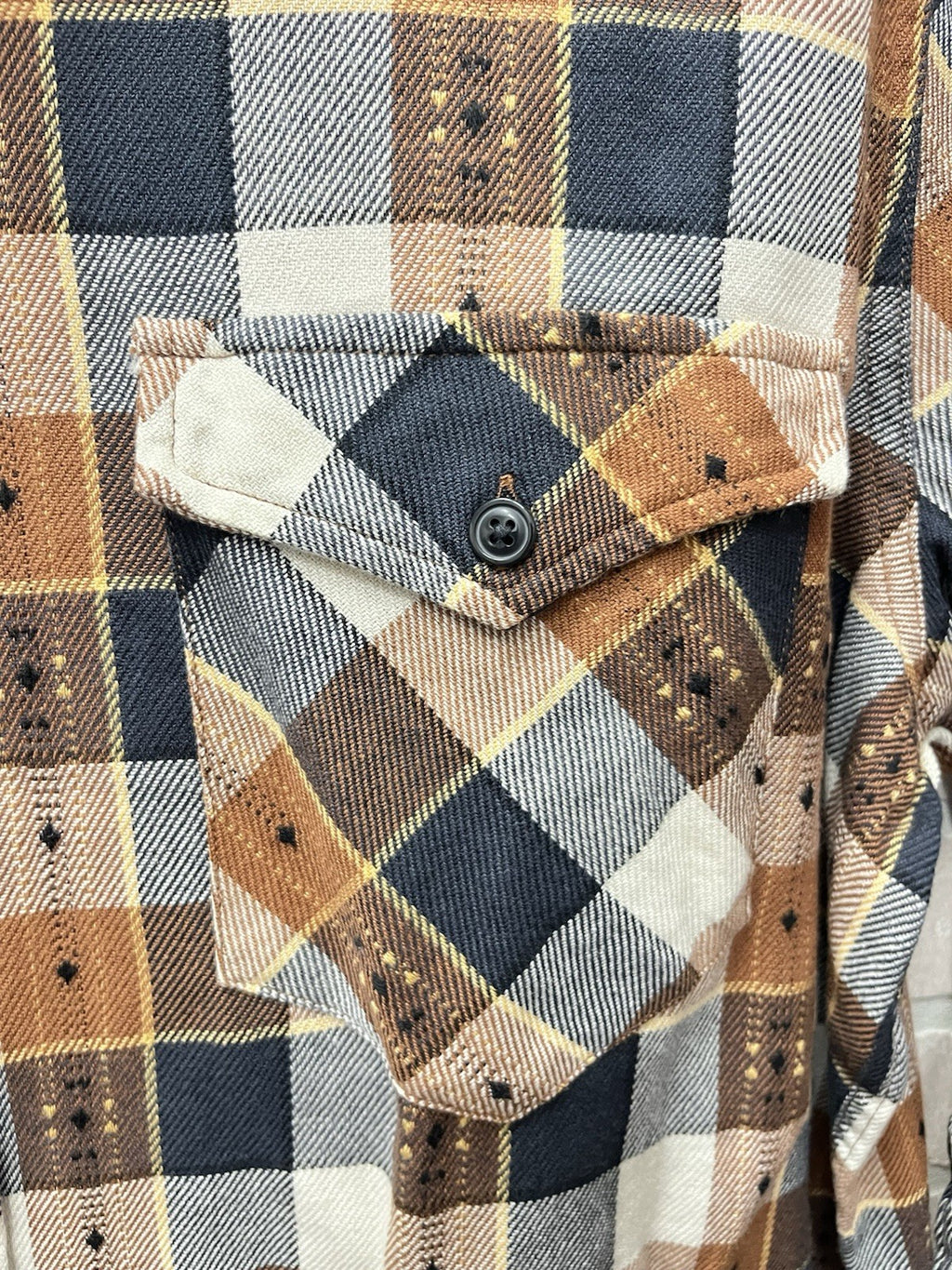 Frye Mens Shirt Plaid Jacquard Flannel Long Sleeve Button Up Western  XXL NWT