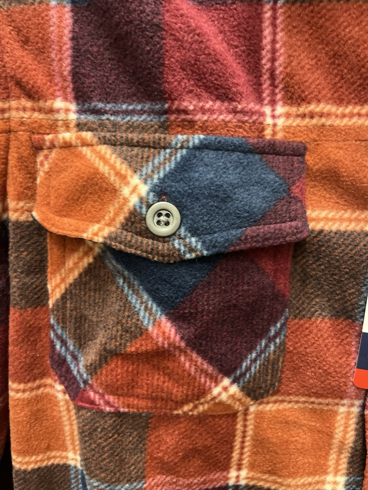 Freedom foundry Men’s Long sleeve button down flannel plaid Shirt Sz M  NWT