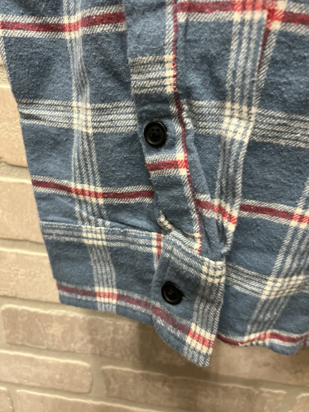 Lucky Brand Men’s Plaid Flannel Classic Fit Long Sleeve Pockets Shirt L