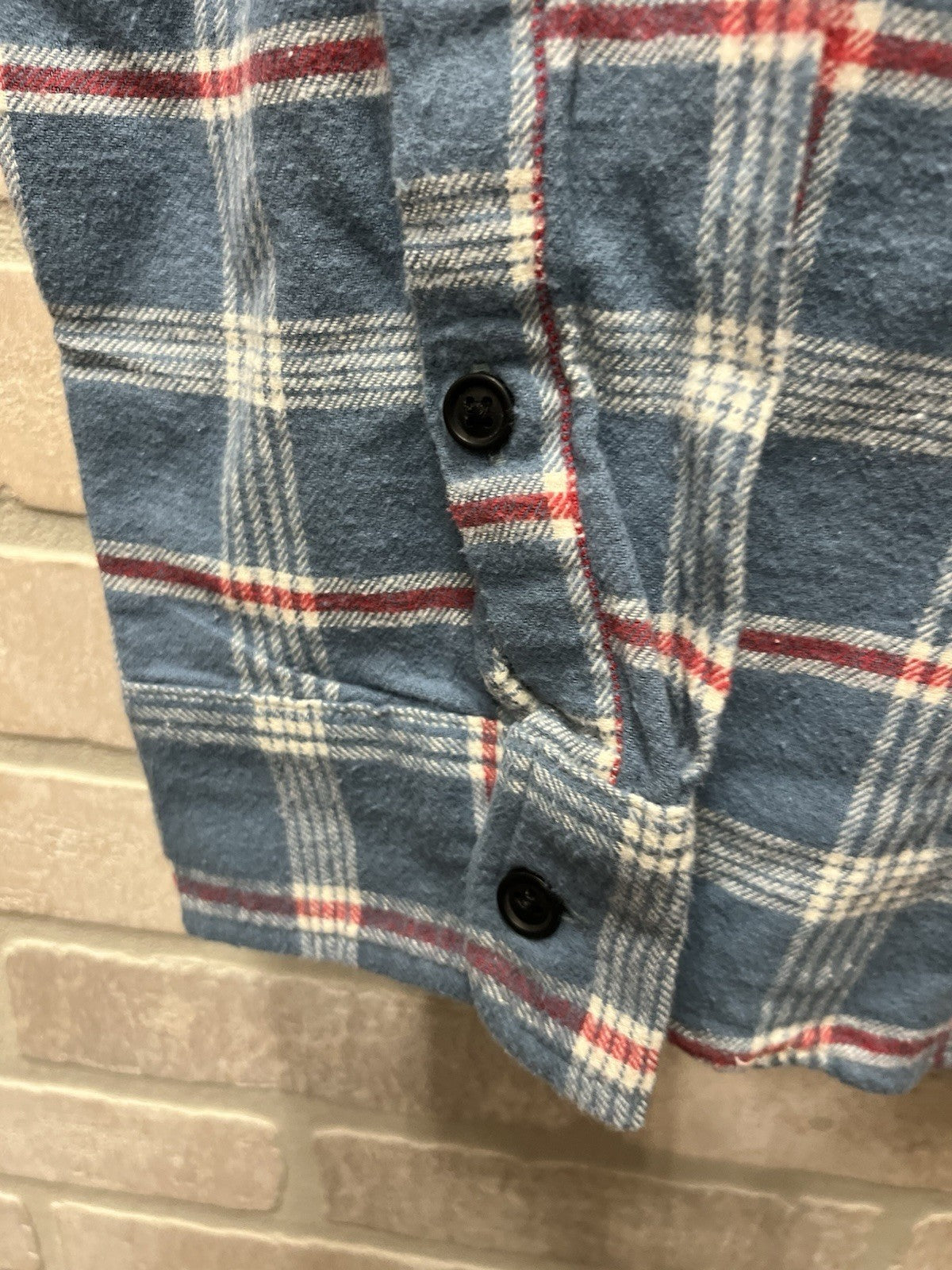 Lucky Brand Men’s Plaid Flannel Classic Fit Long Sleeve Pockets Shirt L