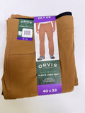 Orvis men’s pants Sz 40/32 tan fleece line casual dress up cozy work Active NWT