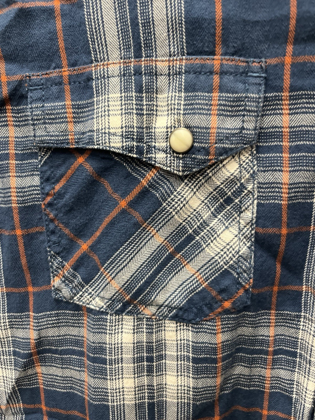 Ariat Retro Fit Men’s Pearl Snap  Flannel Shirt  Plaid Sz L Cowboy western rodeo