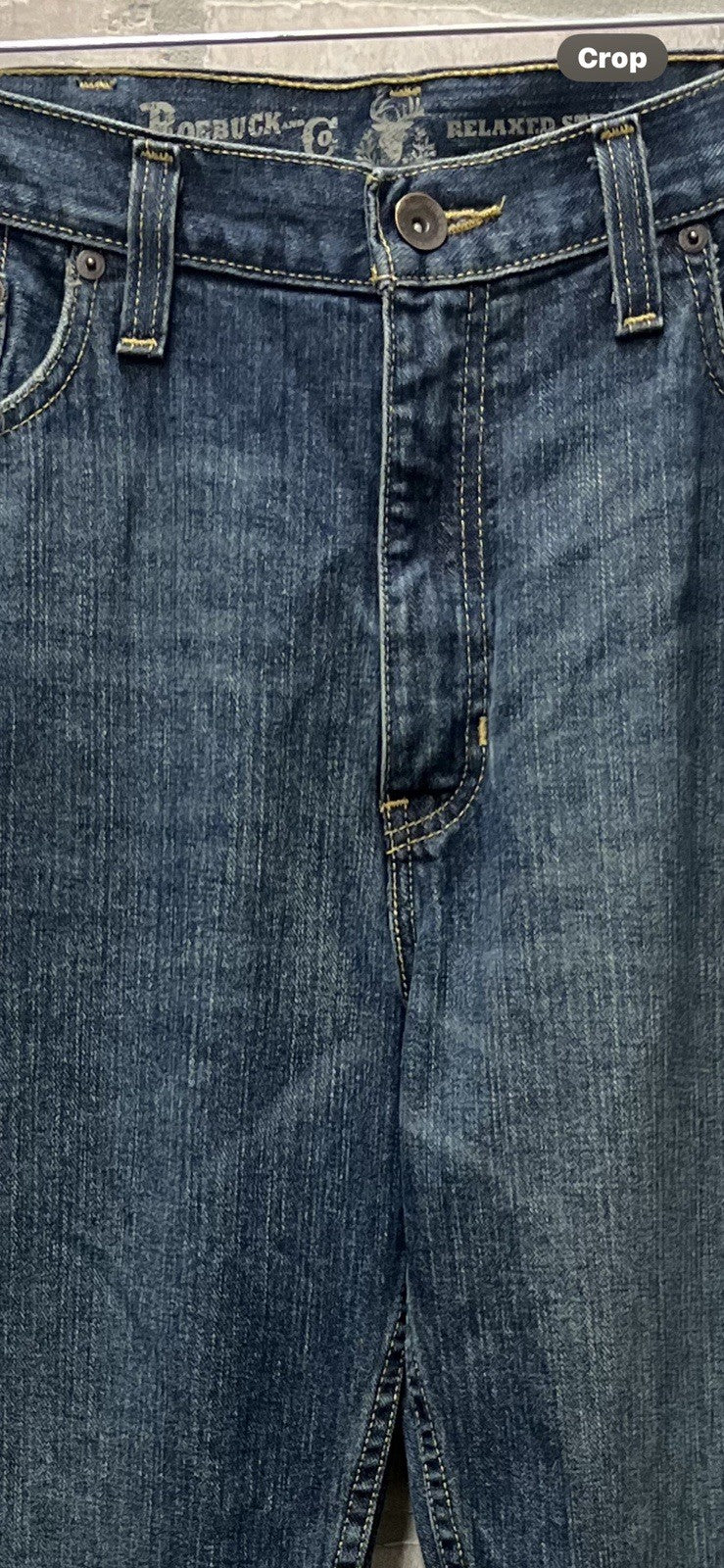 Roebuck & Co. Men’s denim jeans Sz 36/30 relaxed fit boot cut