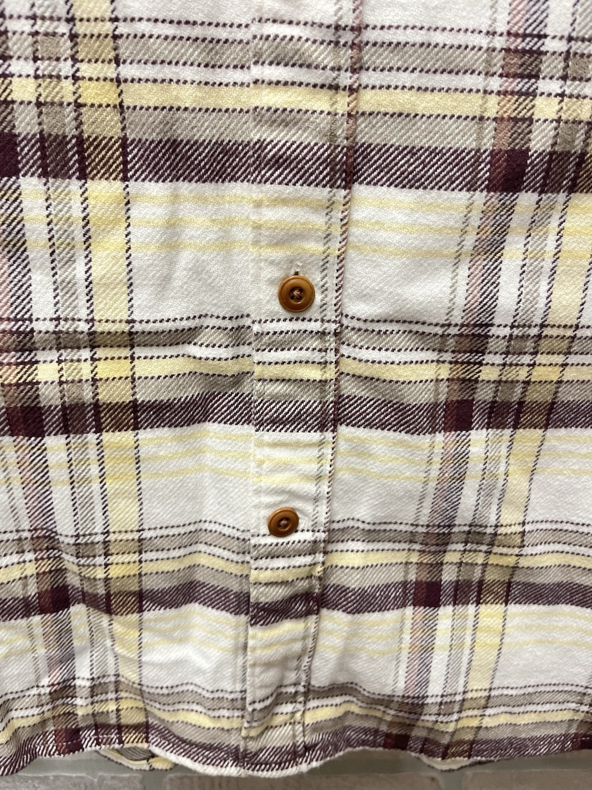 Lucky brand button-down long sleeve Flanner shirt Men’s Sz XL tan multicolor NWT