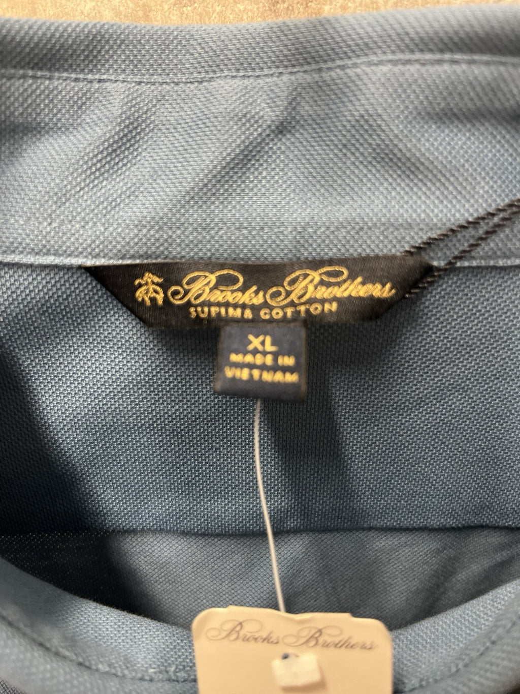 Brooks Brothers long sleeve button down men’s shirt Sz XL Supima Cotton Blue NWT