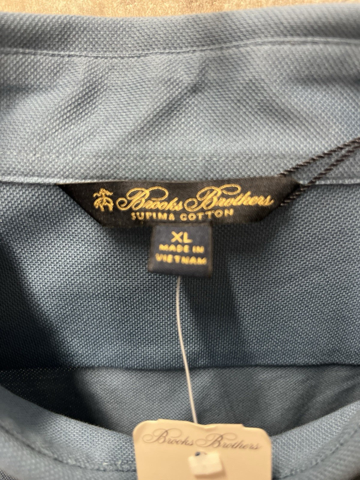 Brooks Brothers long sleeve button down men’s shirt Sz XL Supima Cotton Blue NWT