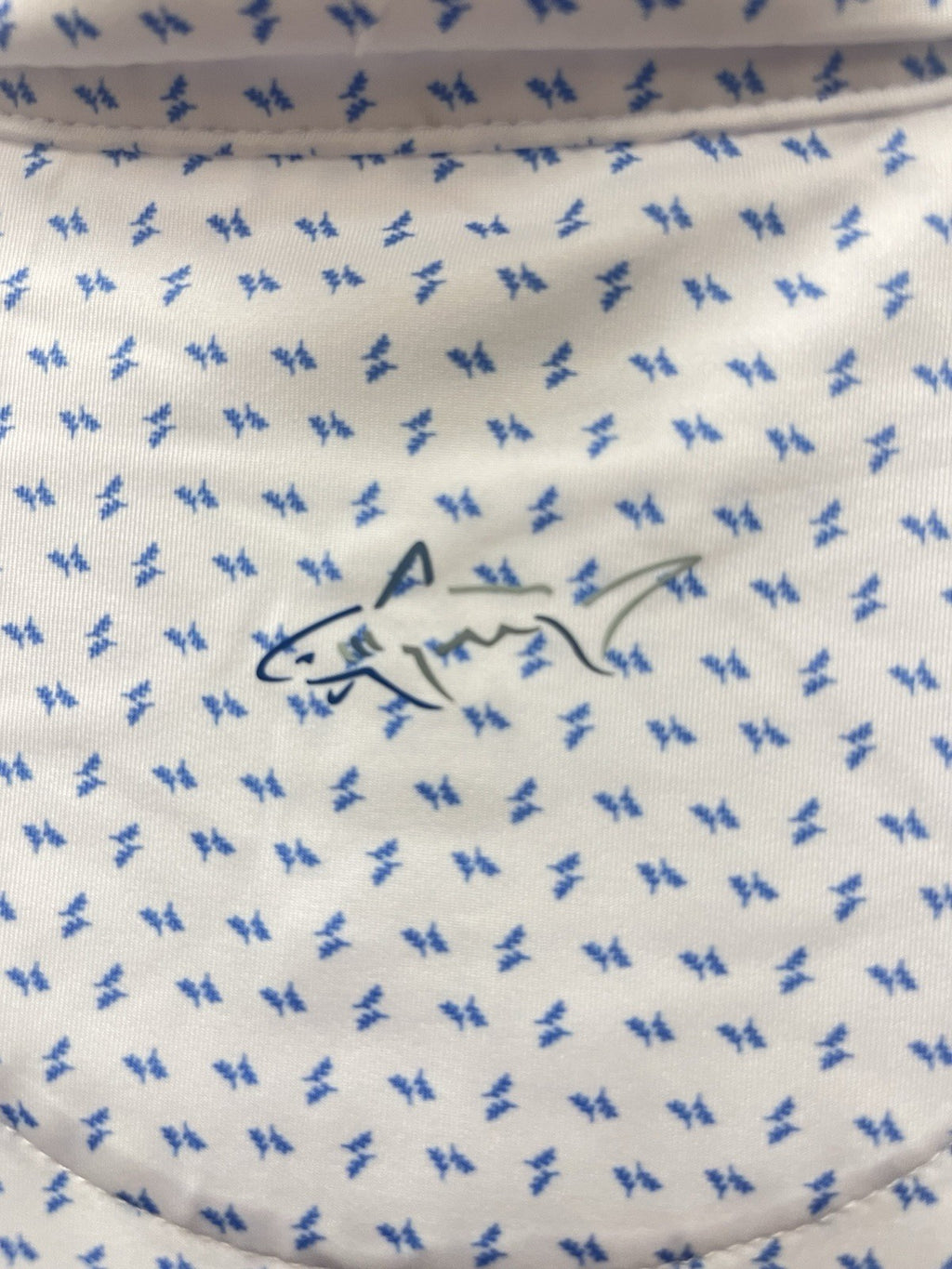 Greg Norman men’s golf polo shirt White Sz L play dry ML75 sports wear NWT