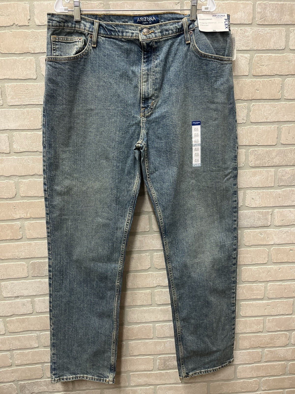 Arizona jeans Men’s 38/36 flex relax straight NWT