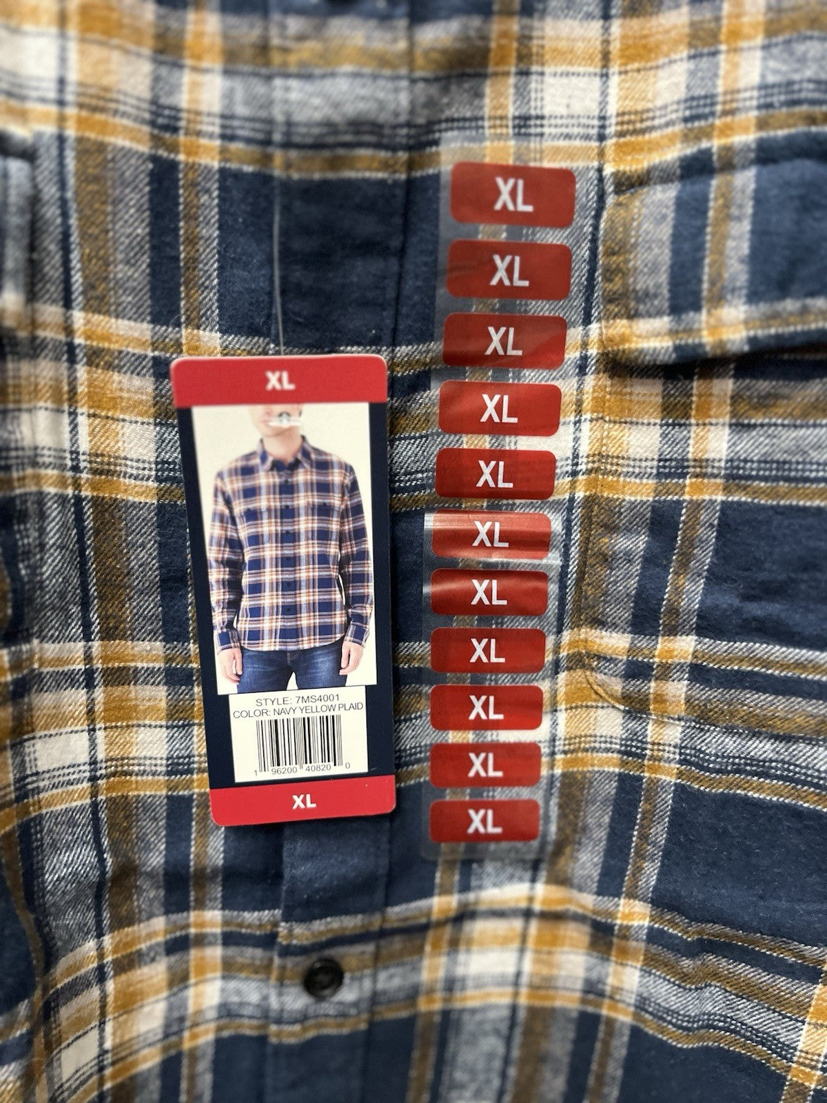 Lucky brand men’s long sleeve button-down flannel plaid shirt Sz XL Rodeo Cowboy
