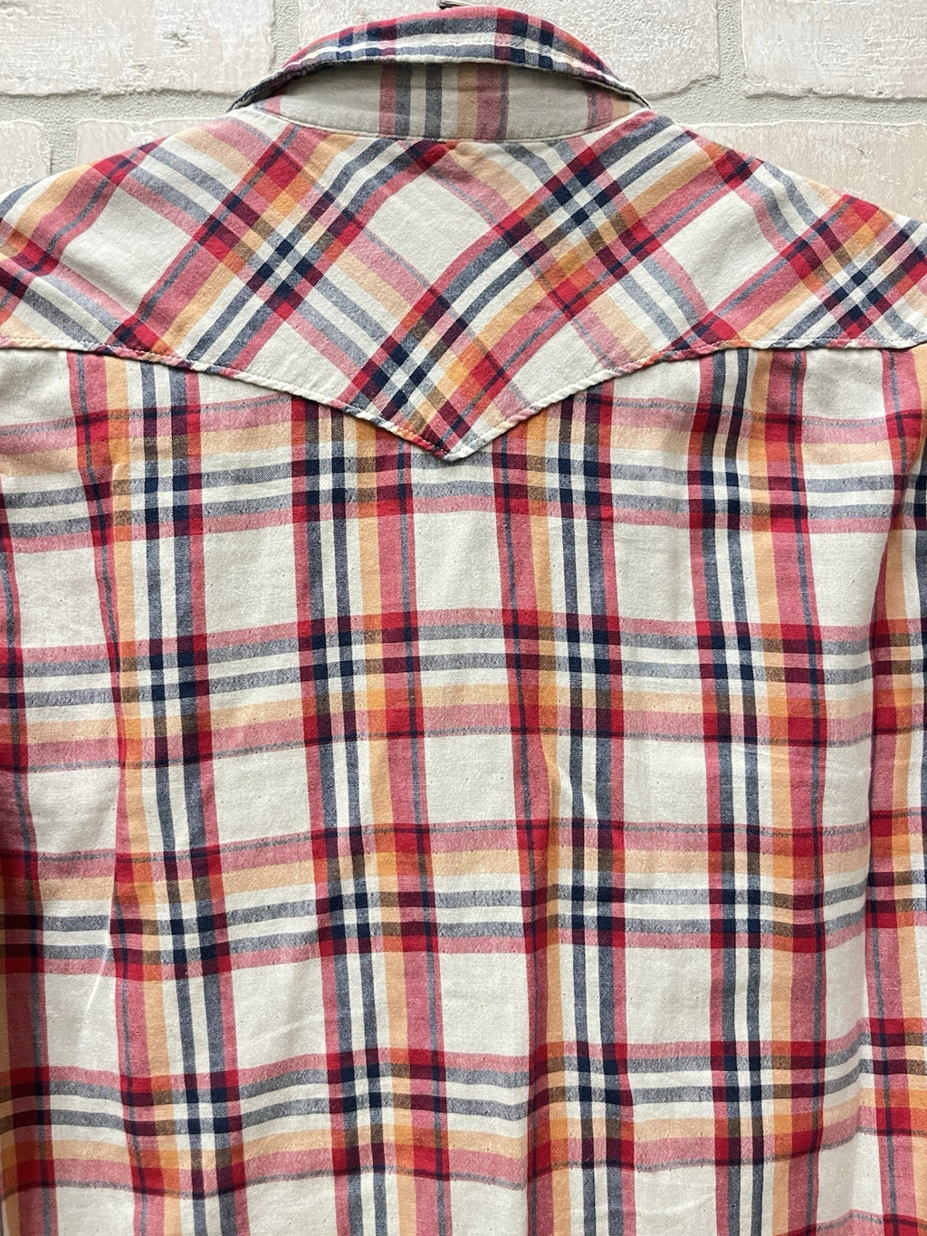 Lucky Brand Men’s Size M Plaid  Pearl Snap Long Sleeve Shirt western wear sports