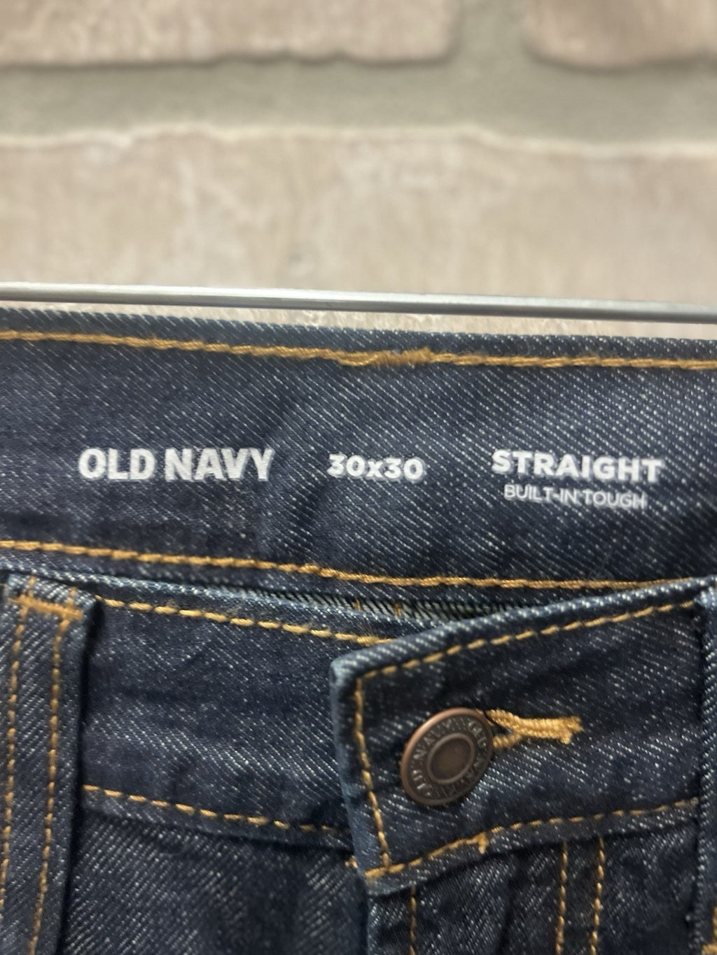 Old Navy Men's Straight Fit Blue  Denim Jeans Stretch 5-Pocket 30x30 NWT