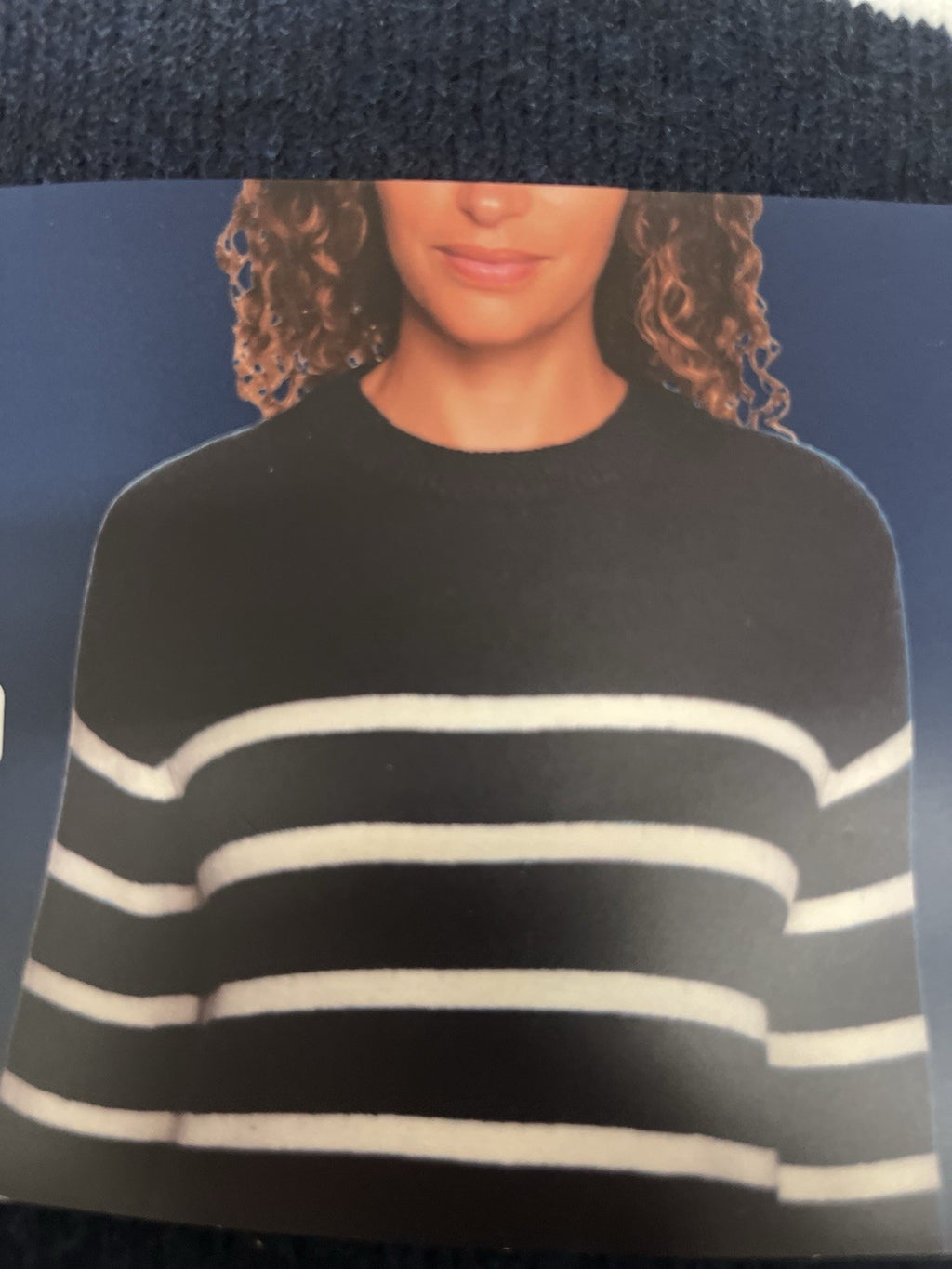 Lands' End Women’s Crewneck Sweater Dress Sz XL 16/18 NAVY Blue Relax Fit NWT