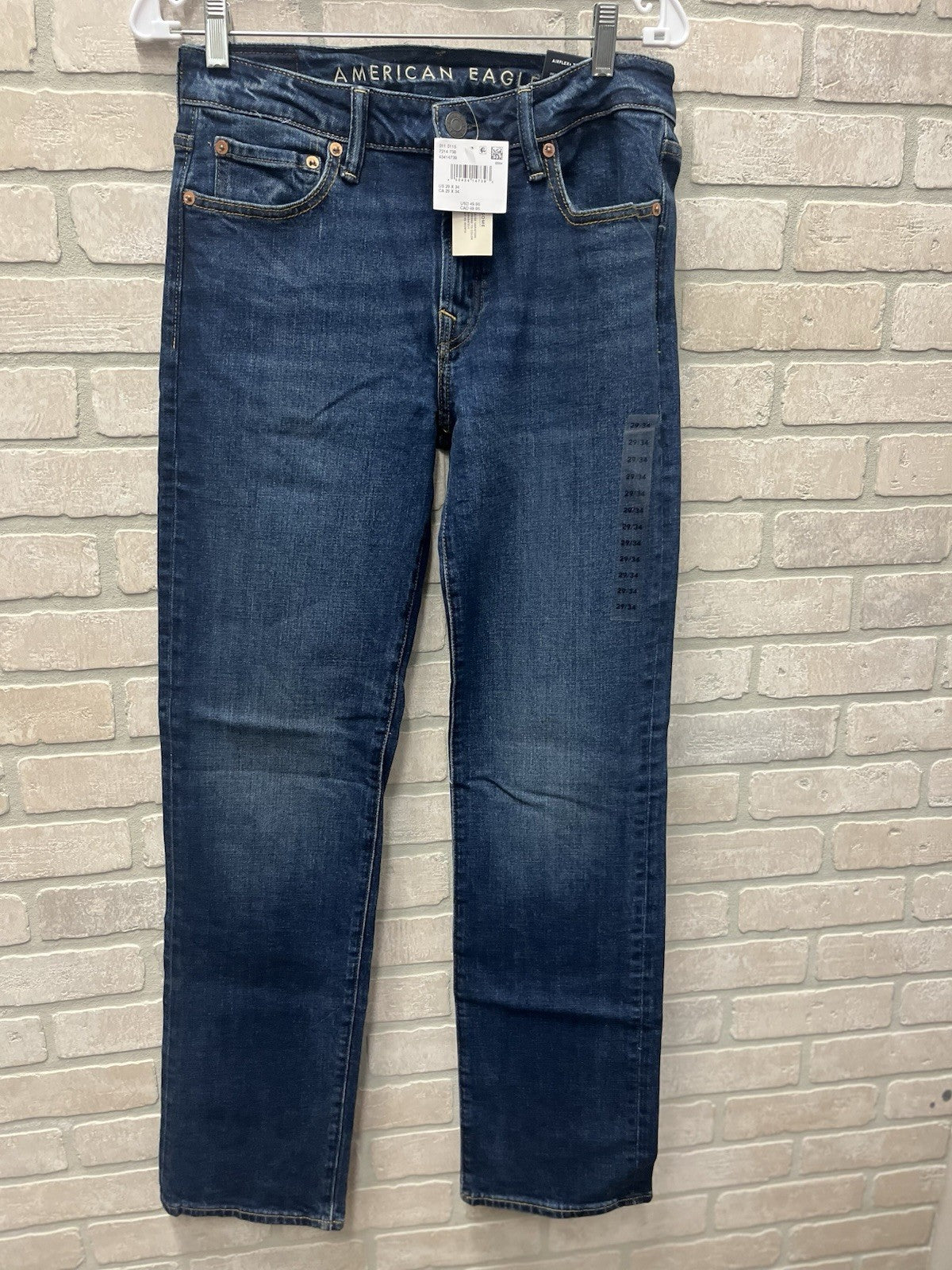American Eagle men’s jeans Sz 29/34 air flex original boot cut denim NWT