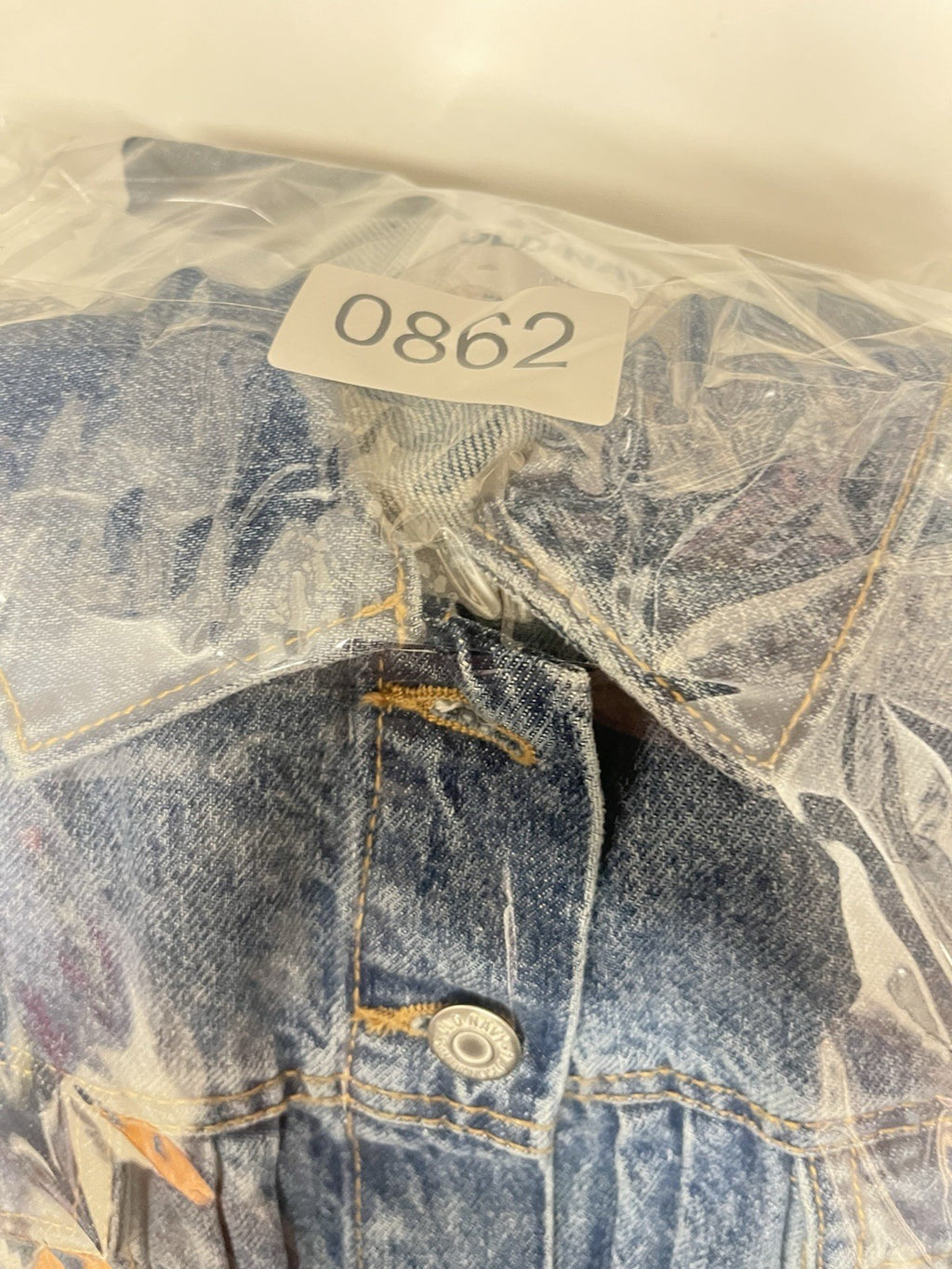 Old Navy woman’s blue denim trucker jacket button down Sz XL 100% cotton NWT