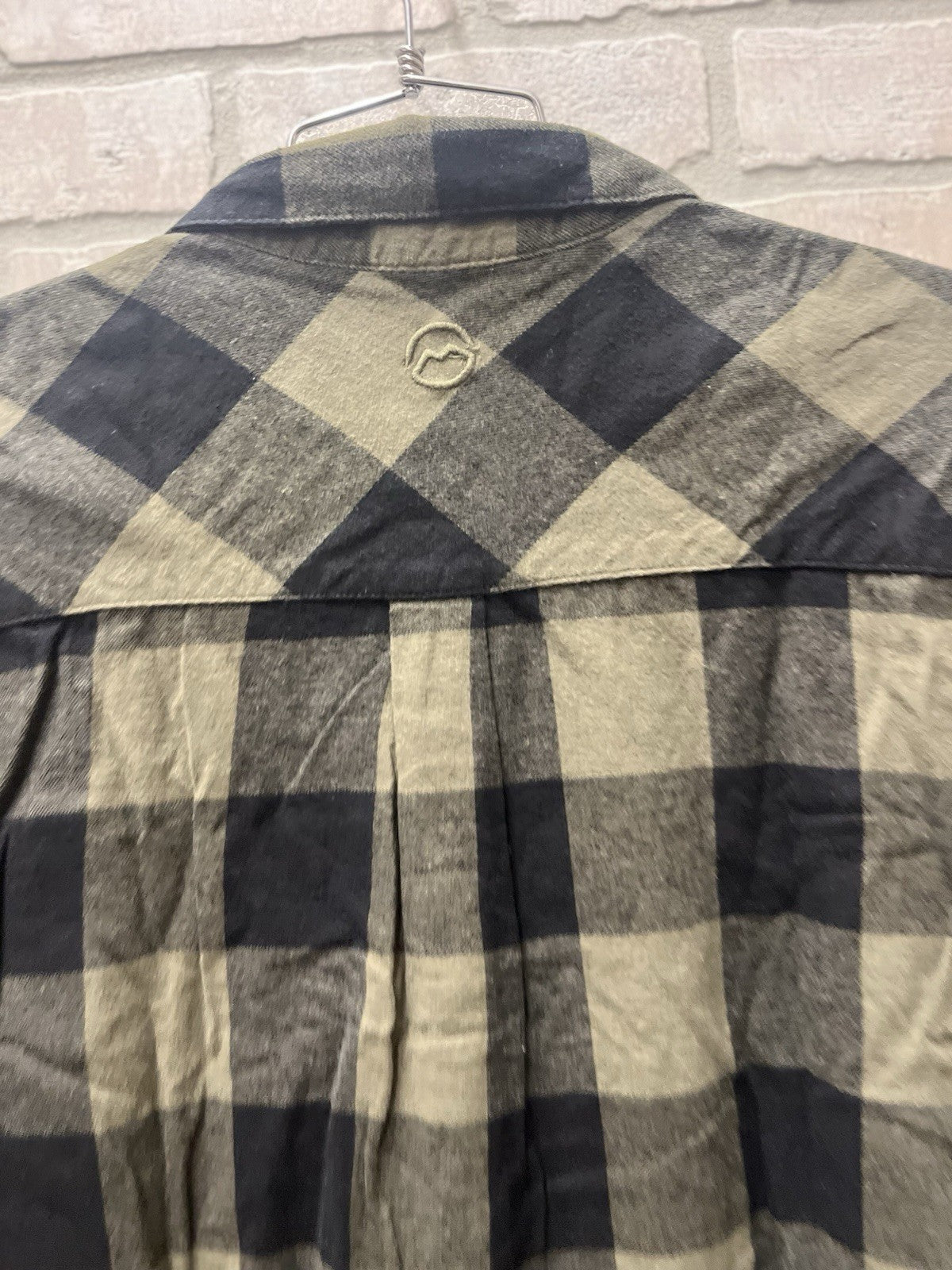 Megellan men’s long sleeve button-down plaid flannel shirt Sz M Lumberjack NWT