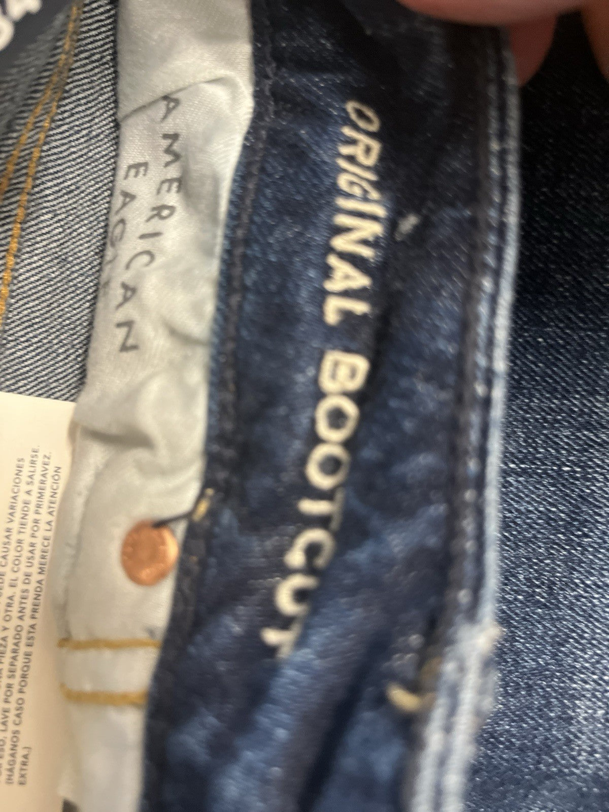 American Eagle men’s jeans Sz 29/34 air flex original boot cut denim NWT