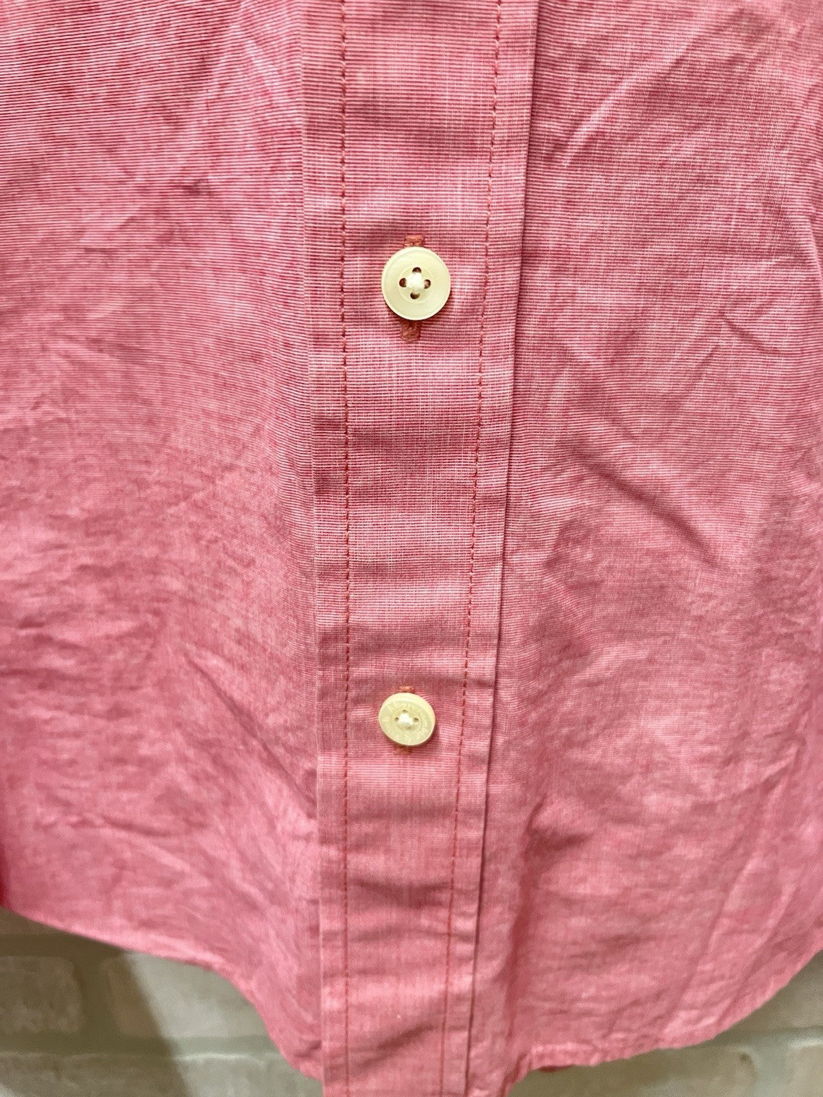 Abercrombie Mens XXL Button Down Shirt Long Sleeve Pink Muscle Fit Business