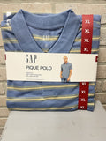 Gap Pique Polo Blue short sleeve shirt men’s Sz XL Activewear NWT