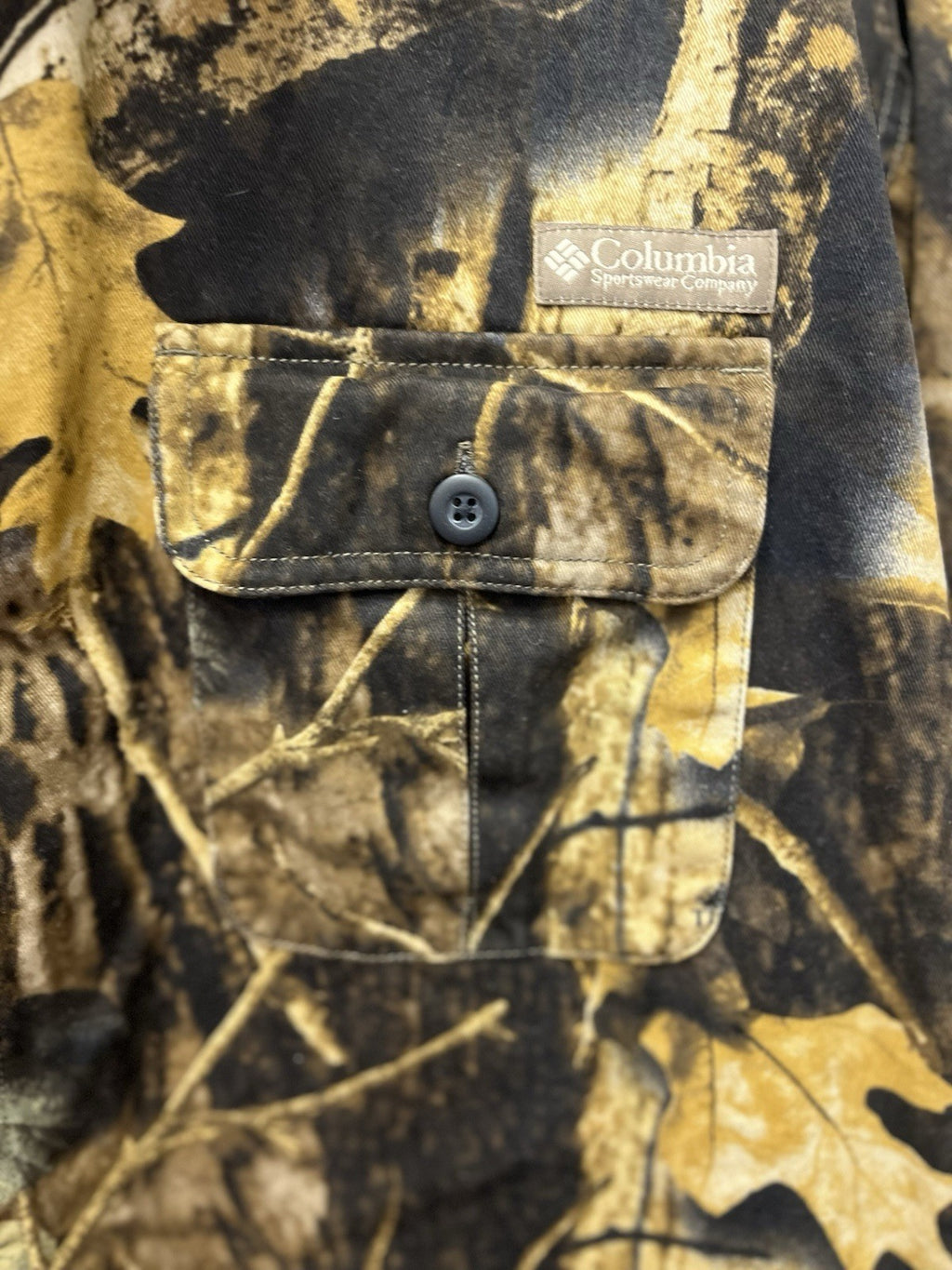 Columbia sportswear men’s thick hunting flannel shirt camo Sz XL long sleeve