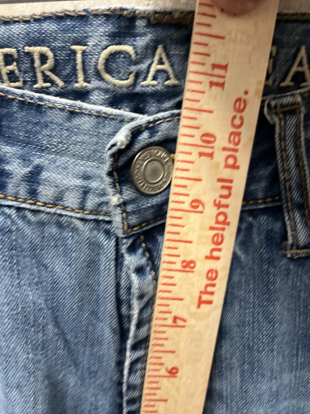 American Eagle men’s jeans Sz 29/34 air flex original boot cut blue denim