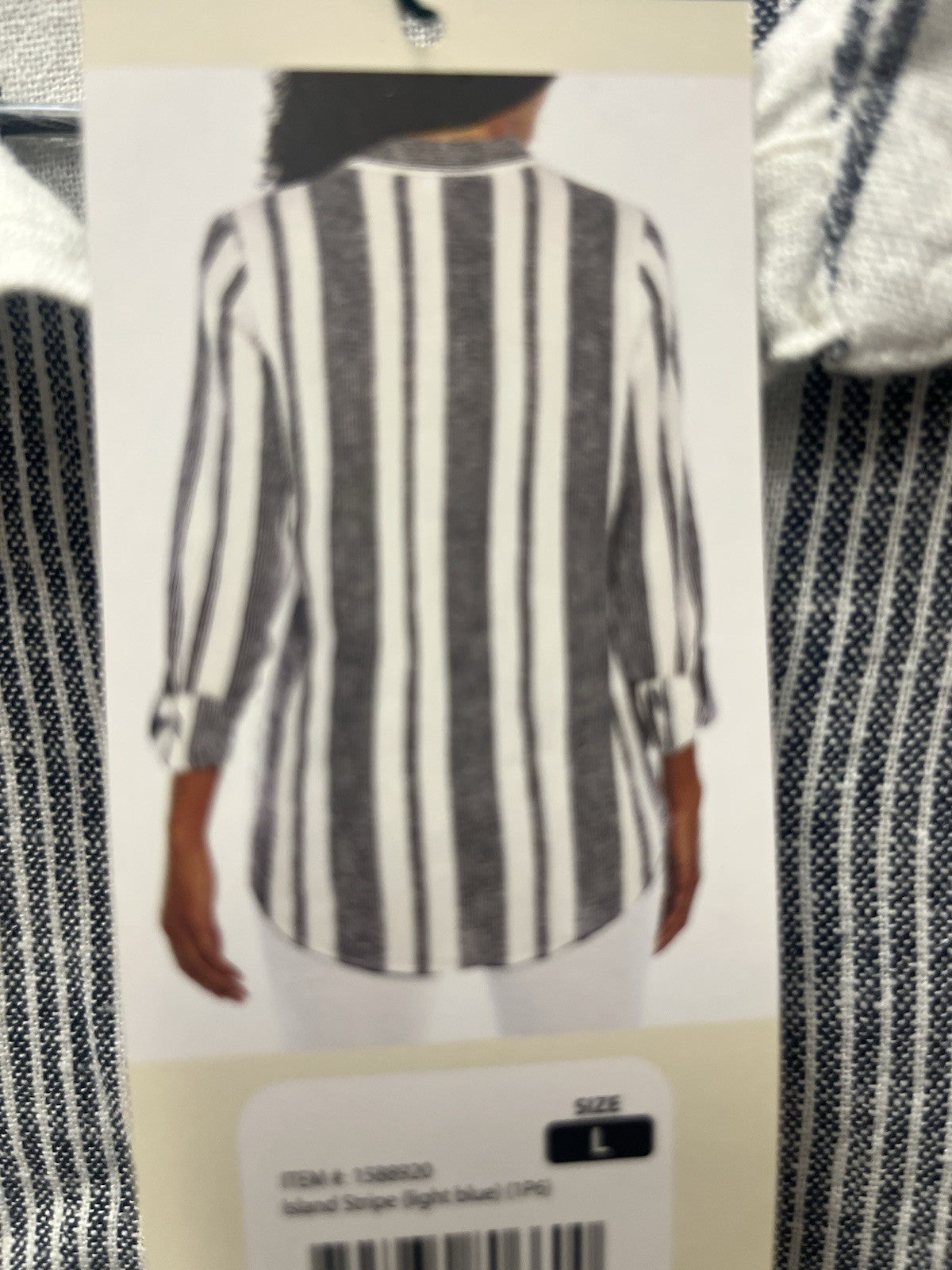Orvis Women’s Long Sleeve Linen Blend Top Shirts Sz Large 12 To 14 NWT